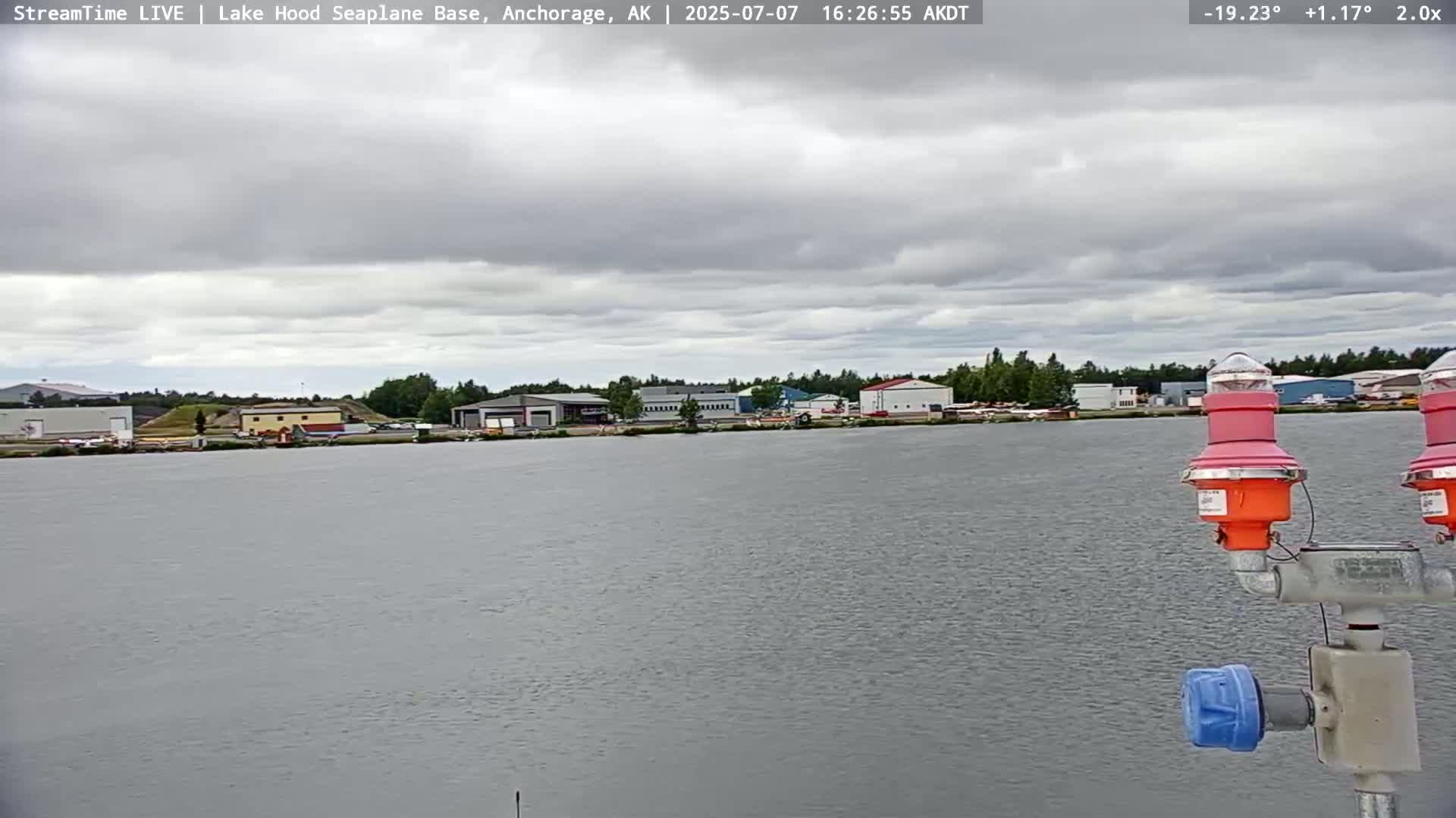 Anchorage, Lake Hood Seaplane Base / Ted Stevens International Airport Live Cam ANC / PANC - Turnagain, Anchorage, Alaska, USA