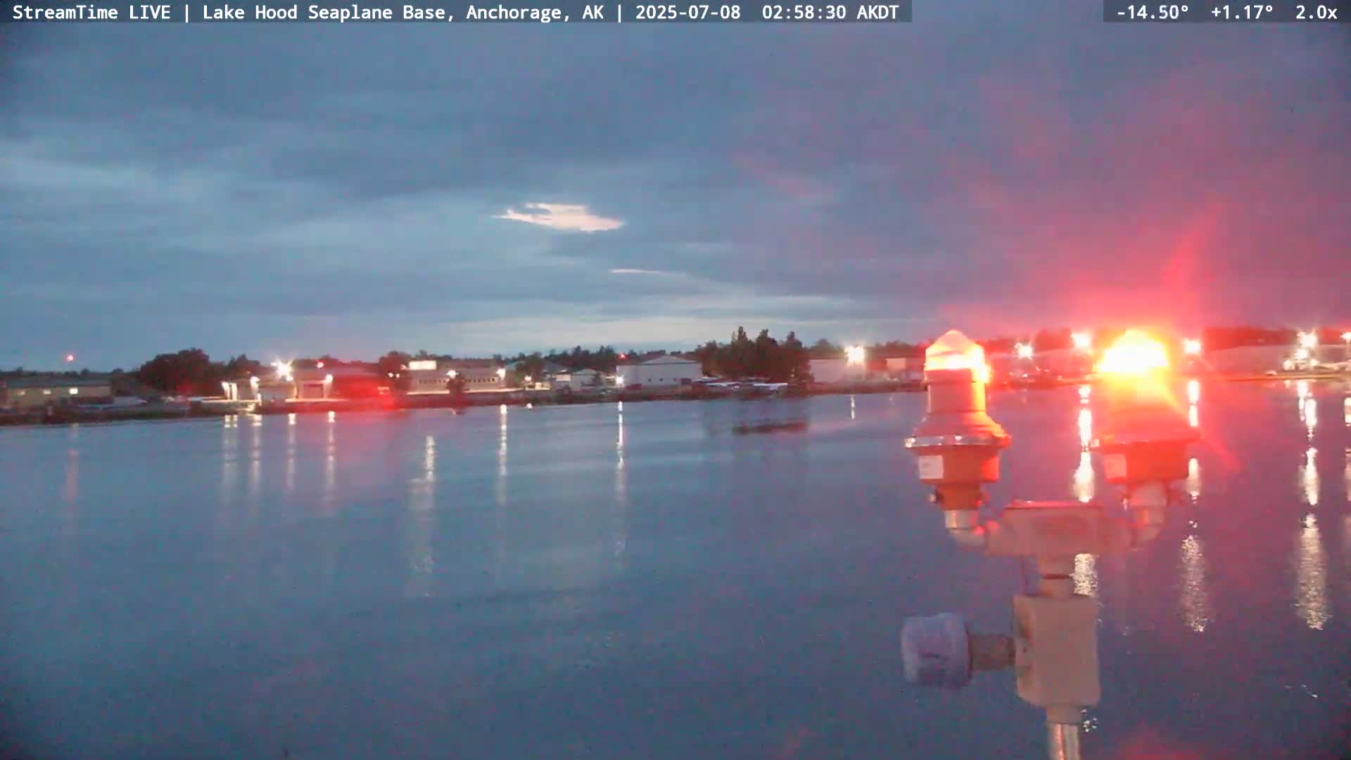 Anchorage, Lake Hood Seaplane Base / Ted Stevens International Airport Live Cam ANC / PANC - Turnagain, Anchorage, Alaska, USA