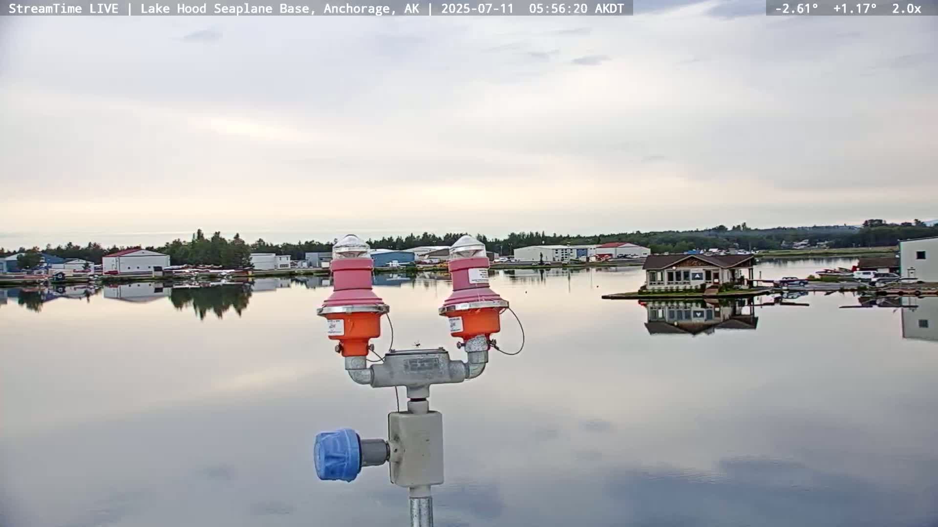 Anchorage, Lake Hood Seaplane Base / Ted Stevens International Airport Live Cam ANC / PANC - Turnagain, Anchorage, Alaska, USA