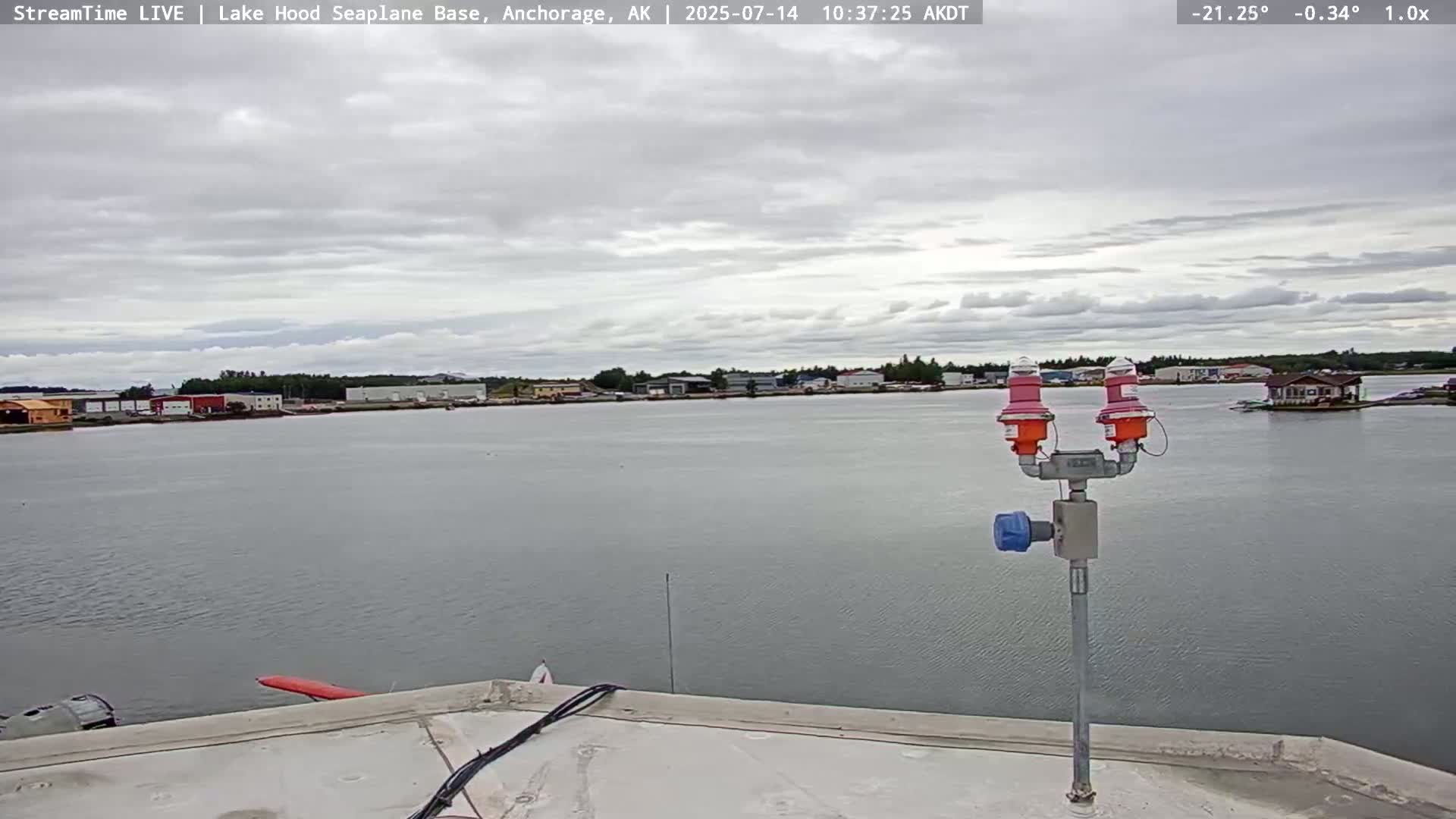Anchorage, Lake Hood Seaplane Base / Ted Stevens International Airport Live Cam ANC / PANC - Turnagain, Anchorage, Alaska, USA