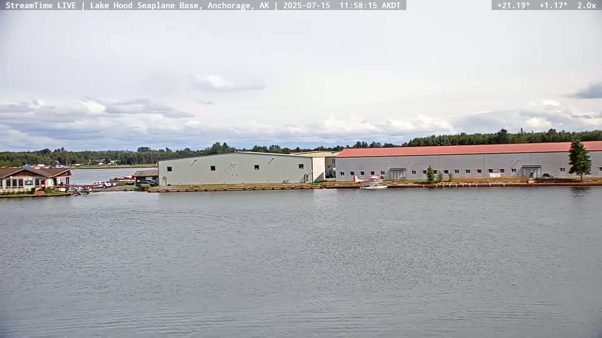 Anchorage, Lake Hood Seaplane Base / Ted Stevens International Airport Live Cam ANC / PANC - Turnagain, Anchorage, Alaska, USA