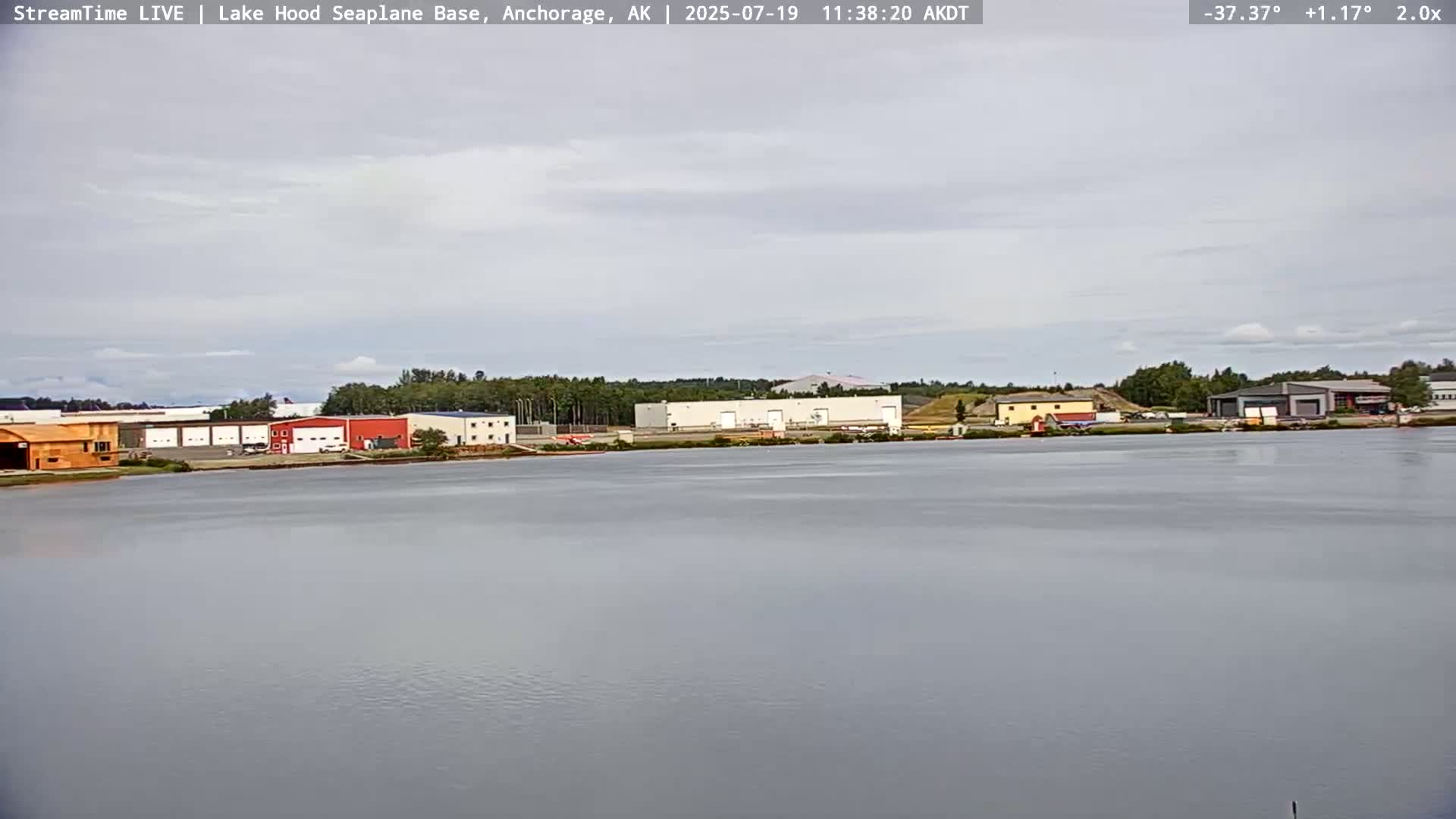 Anchorage, Lake Hood Seaplane Base / Ted Stevens International Airport Live Cam ANC / PANC - Turnagain, Anchorage, Alaska, USA