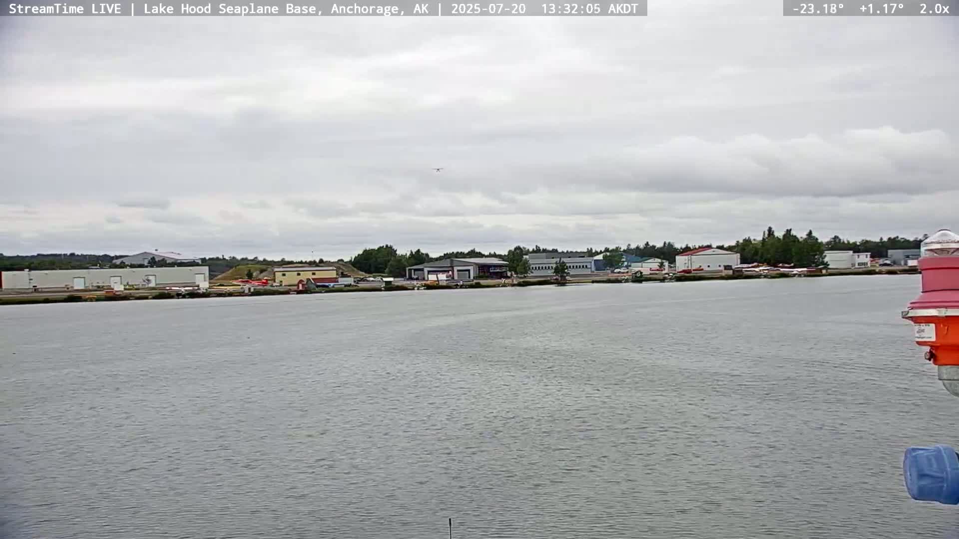 Anchorage, Lake Hood Seaplane Base / Ted Stevens International Airport Live Cam ANC / PANC - Turnagain, Anchorage, Alaska, USA