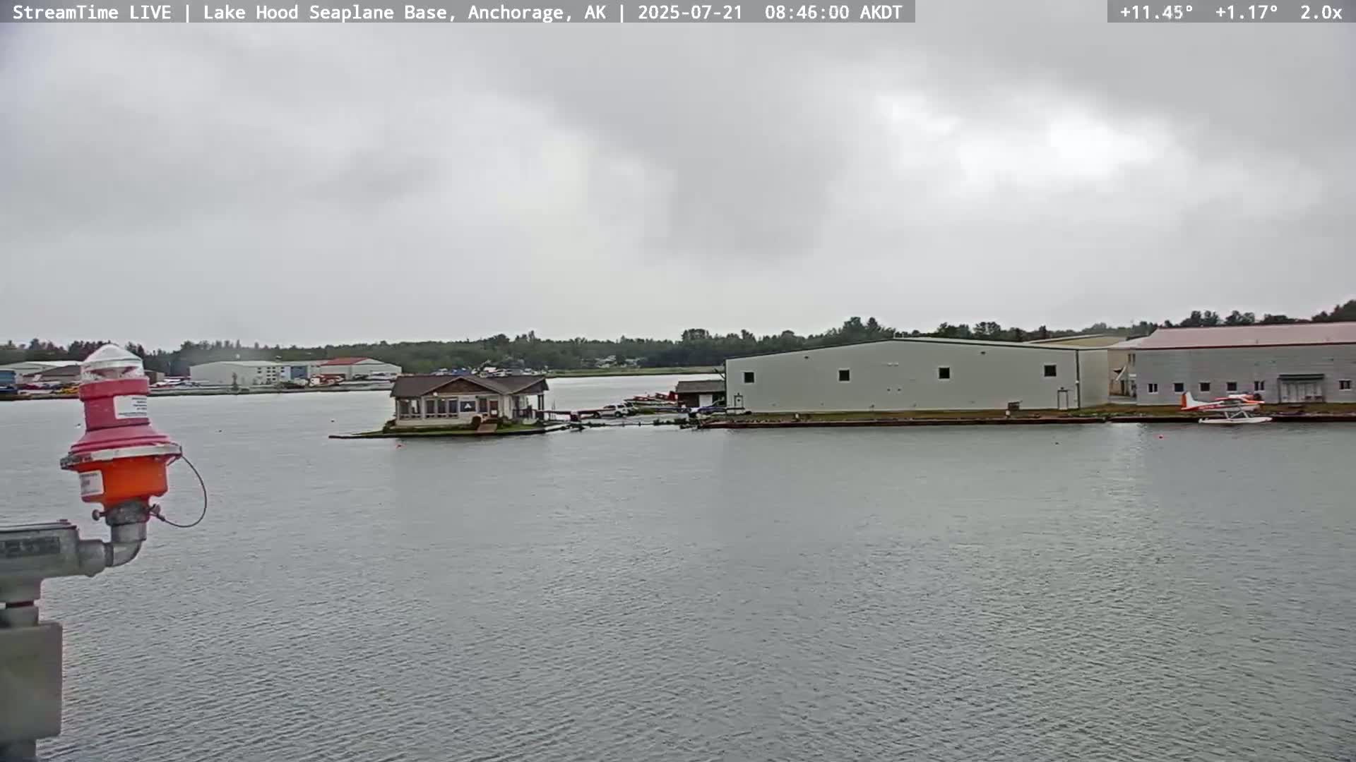 Anchorage, Lake Hood Seaplane Base / Ted Stevens International Airport Live Cam ANC / PANC - Turnagain, Anchorage, Alaska, USA