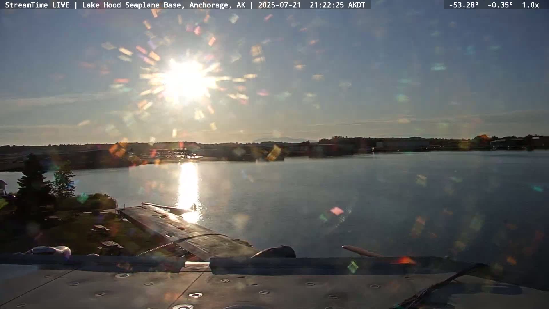 Anchorage, Lake Hood Seaplane Base / Ted Stevens International Airport Live Cam ANC / PANC - Turnagain, Anchorage, Alaska, USA