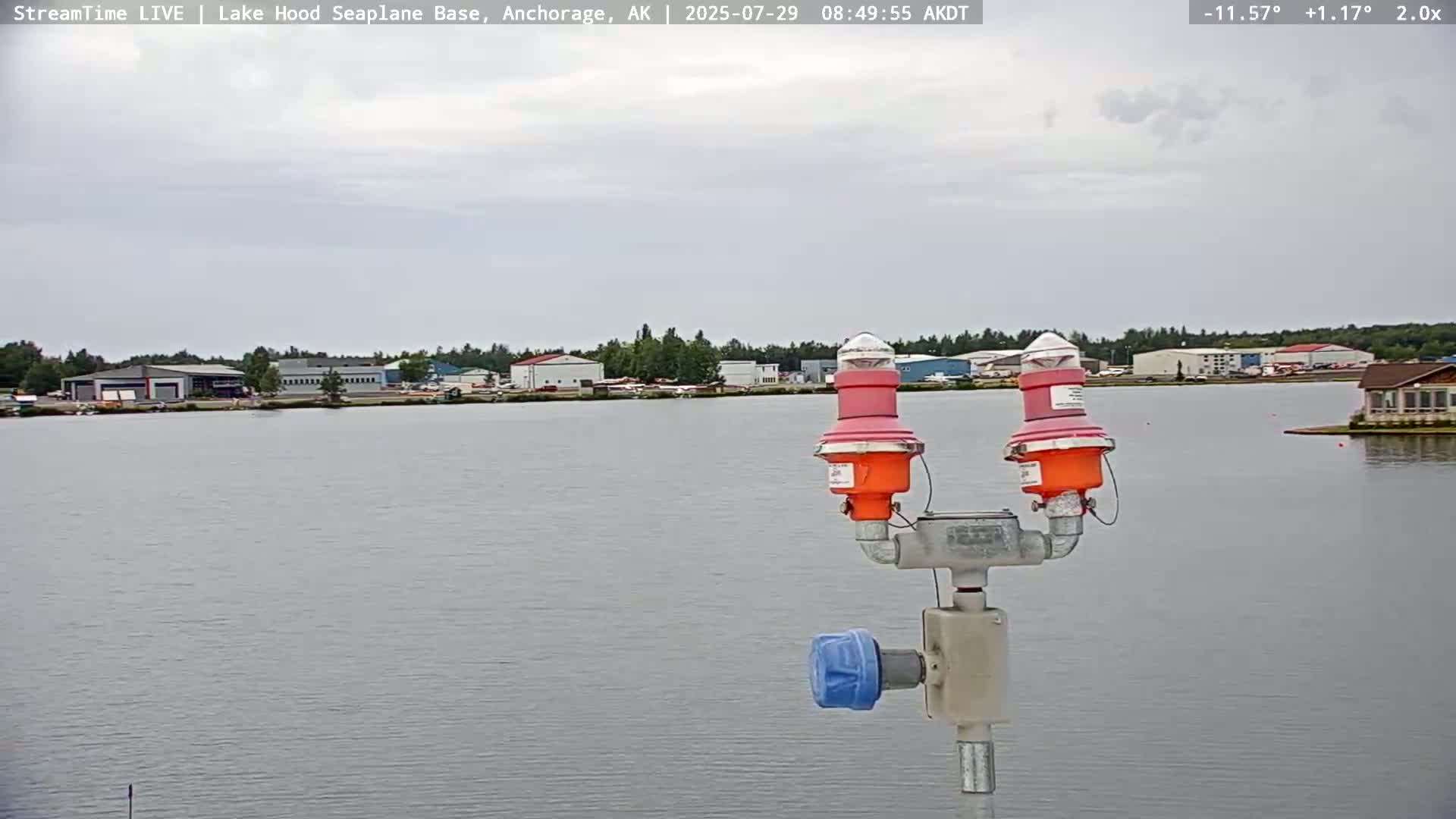 Anchorage, Lake Hood Seaplane Base / Ted Stevens International Airport Live Cam ANC / PANC - Turnagain, Anchorage, Alaska, USA