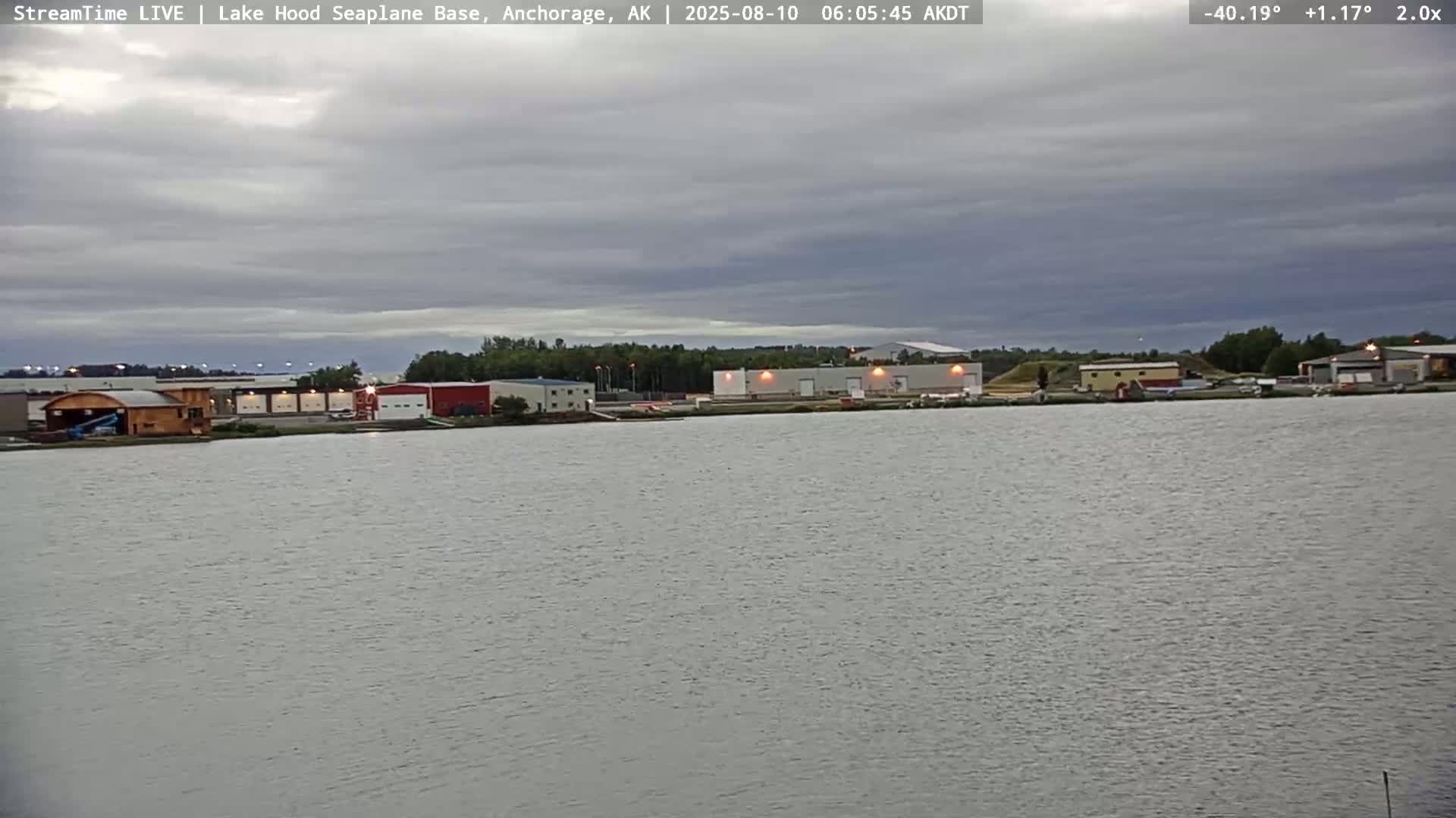 Anchorage, Lake Hood Seaplane Base / Ted Stevens International Airport Live Cam ANC / PANC - Turnagain, Anchorage, Alaska, USA