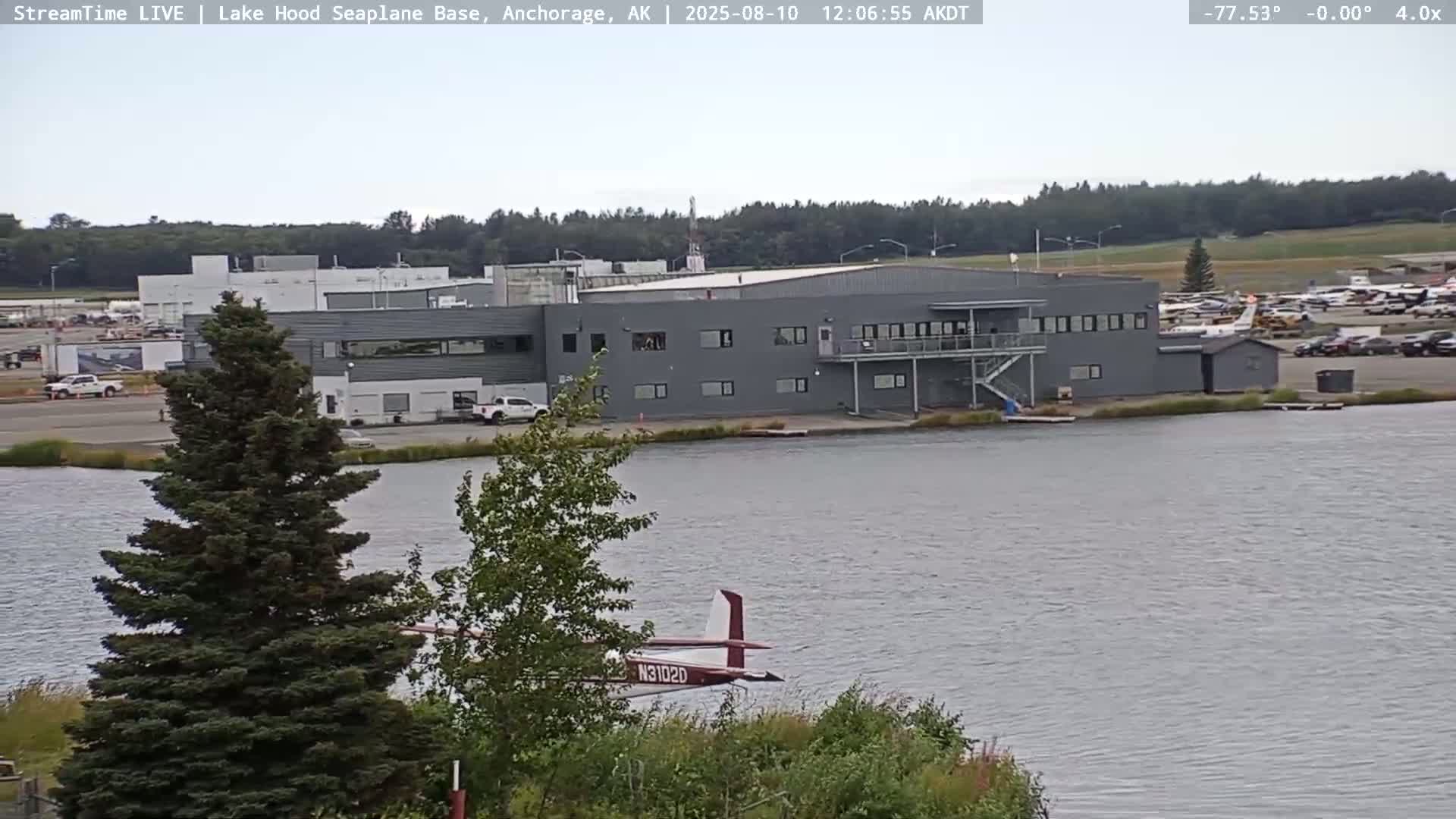 Anchorage, Lake Hood Seaplane Base / Ted Stevens International Airport Live Cam ANC / PANC - Turnagain, Anchorage, Alaska, USA