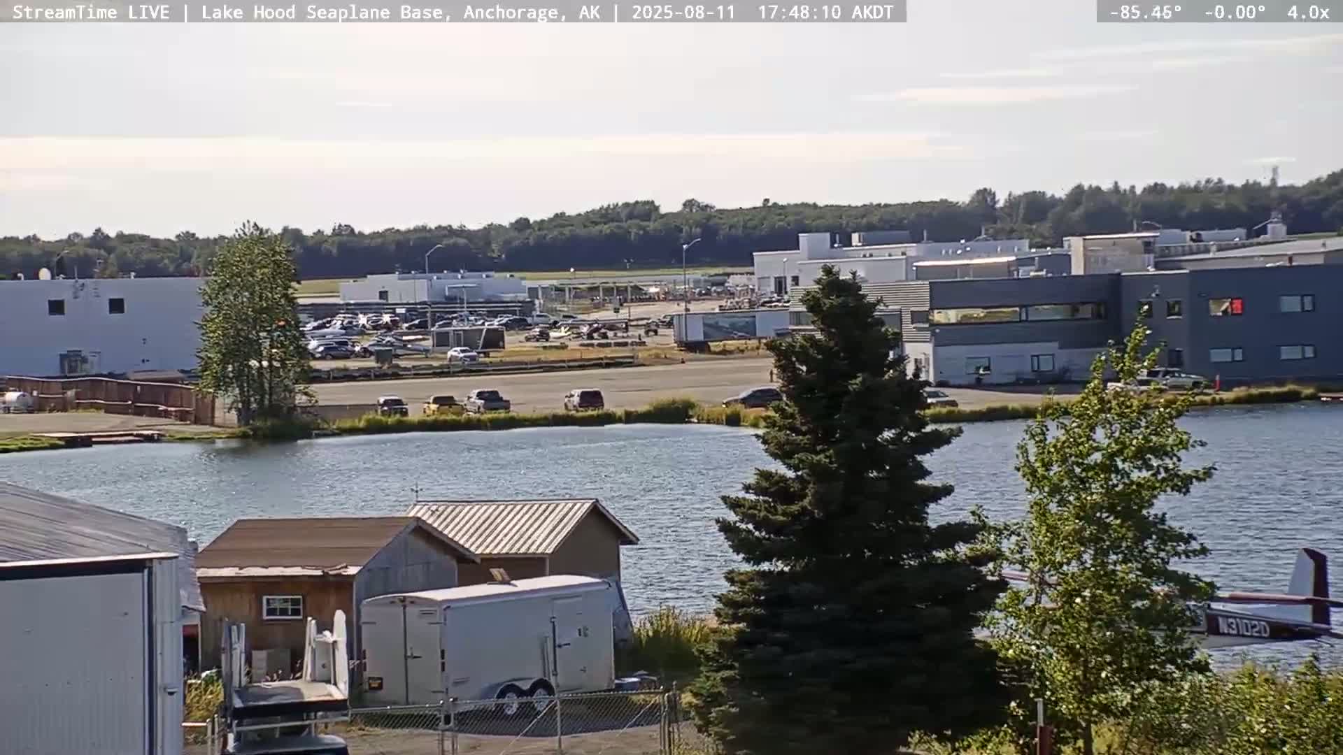 Anchorage, Lake Hood Seaplane Base / Ted Stevens International Airport Live Cam ANC / PANC - Turnagain, Anchorage, Alaska, USA