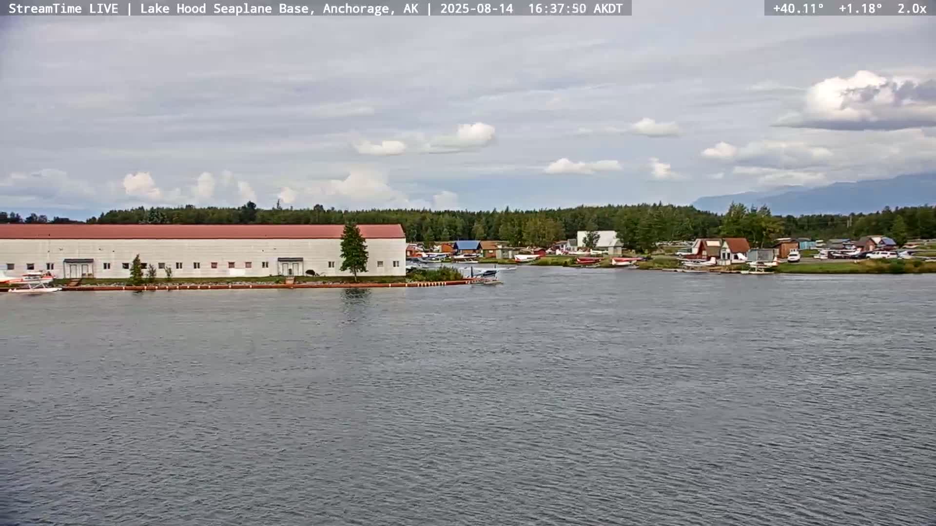 Anchorage, Lake Hood Seaplane Base / Ted Stevens International Airport Live Cam ANC / PANC - Turnagain, Anchorage, Alaska, USA