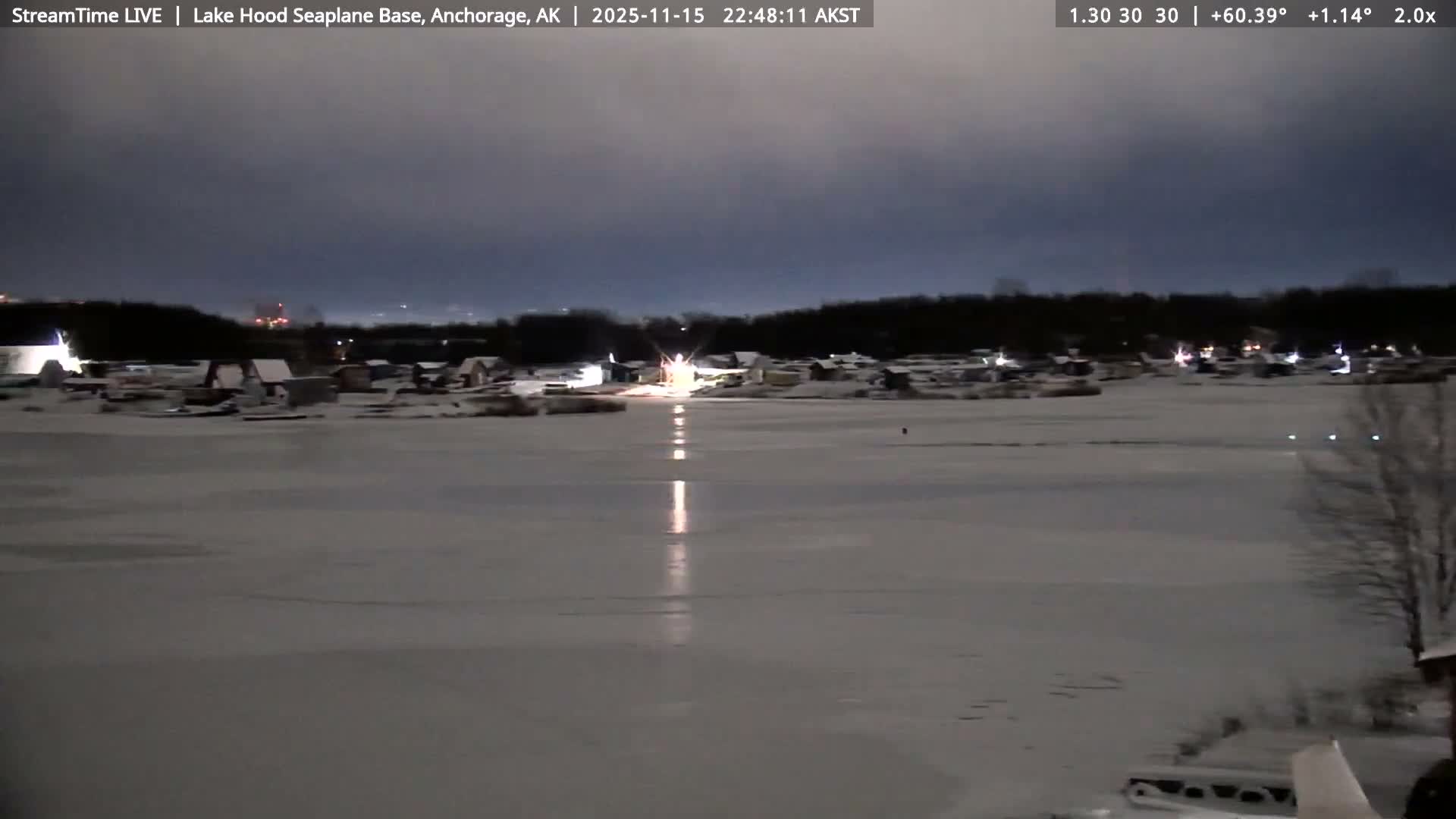 Anchorage, Lake Hood Seaplane Base / Ted Stevens International Airport Live Cam ANC / PANC - Turnagain, Anchorage, Alaska, USA