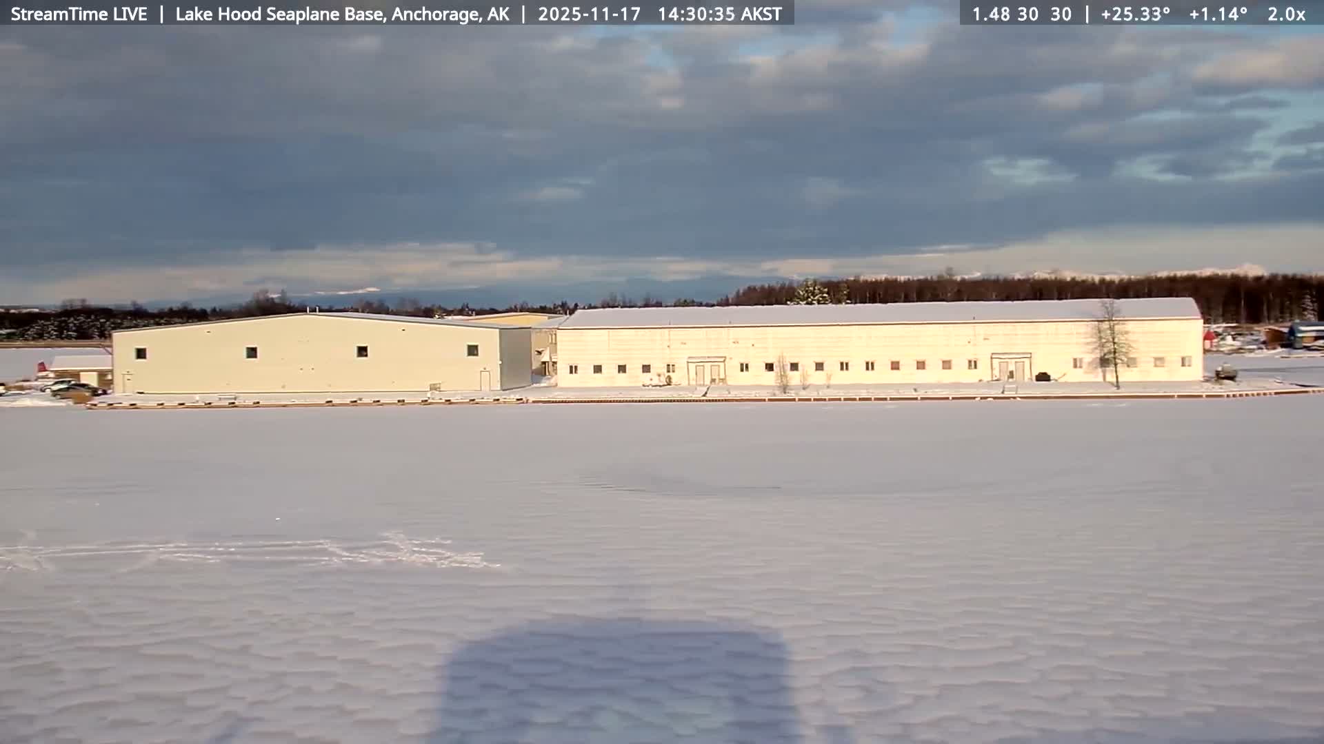 Anchorage, Lake Hood Seaplane Base / Ted Stevens International Airport Live Cam ANC / PANC - Turnagain, Anchorage, Alaska, USA