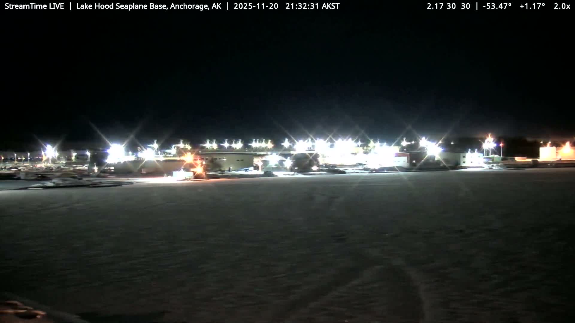 Anchorage, Lake Hood Seaplane Base / Ted Stevens International Airport Live Cam ANC / PANC - Turnagain, Anchorage, Alaska, USA