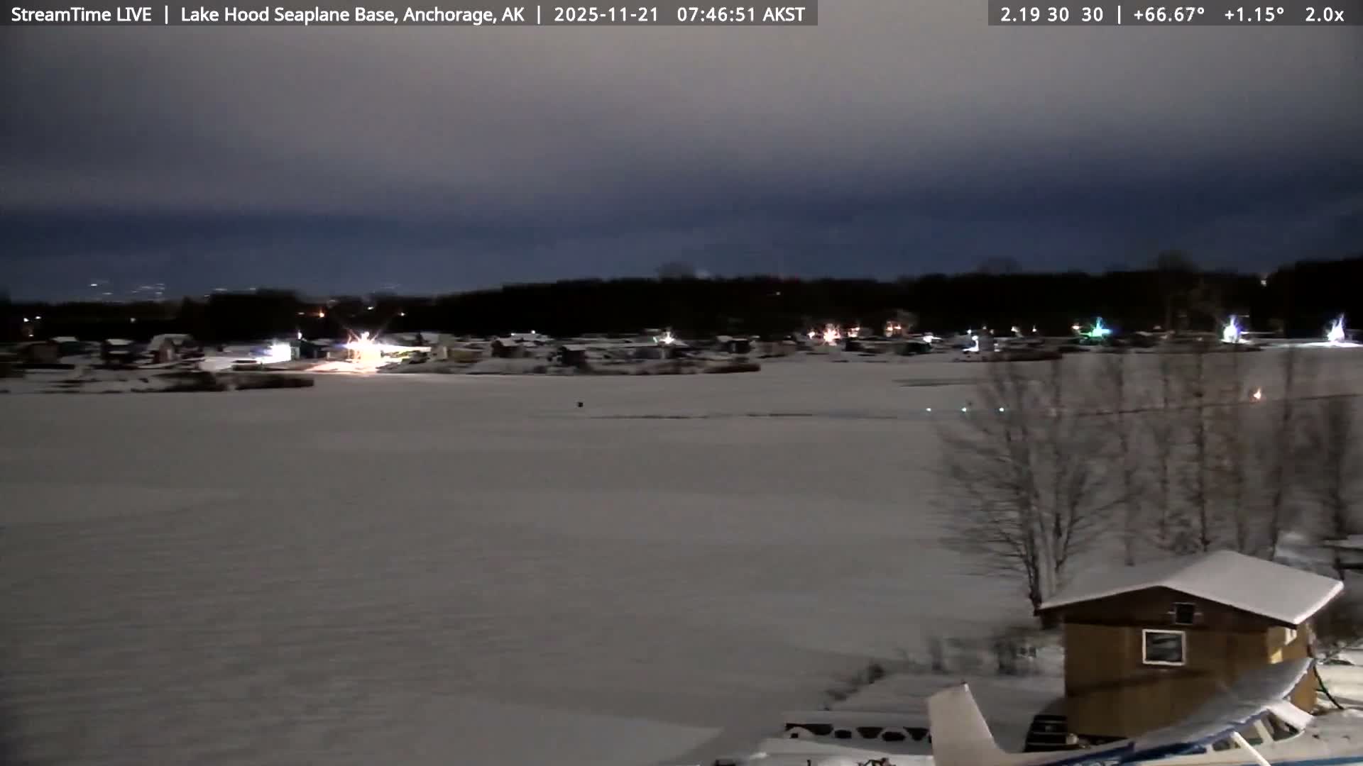 Anchorage, Lake Hood Seaplane Base / Ted Stevens International Airport Live Cam ANC / PANC - Turnagain, Anchorage, Alaska, USA