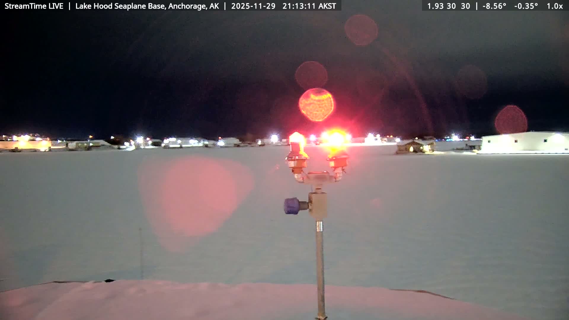 Anchorage, Lake Hood Seaplane Base / Ted Stevens International Airport Live Cam ANC / PANC - Turnagain, Anchorage, Alaska, USA