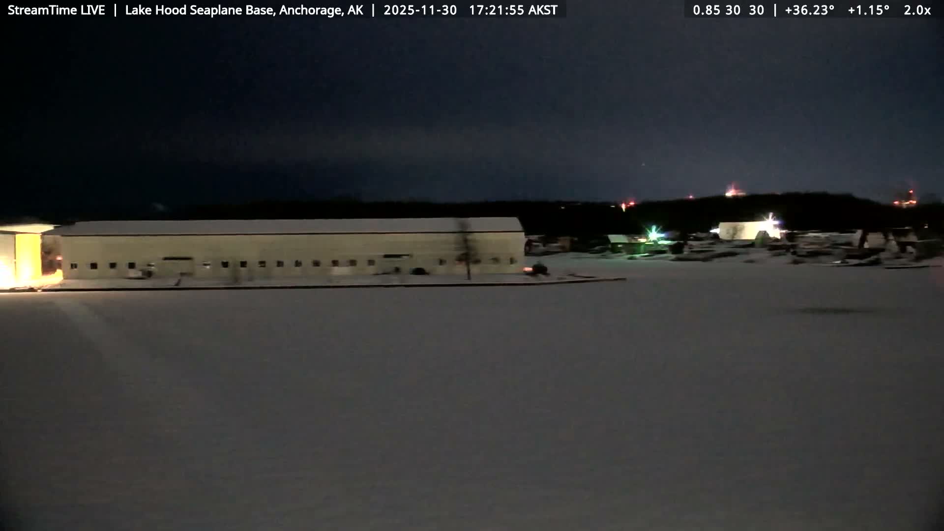 Anchorage, Lake Hood Seaplane Base / Ted Stevens International Airport Live Cam ANC / PANC - Turnagain, Anchorage, Alaska, USA