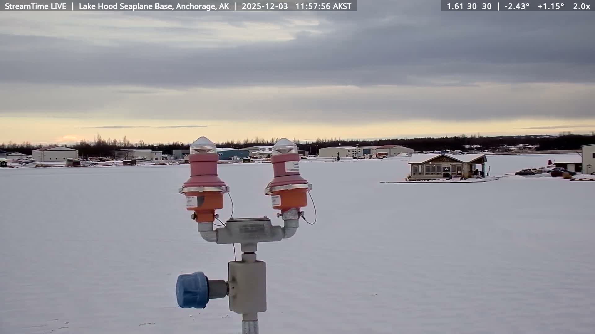 Anchorage, Lake Hood Seaplane Base / Ted Stevens International Airport Live Cam ANC / PANC - Turnagain, Anchorage, Alaska, USA