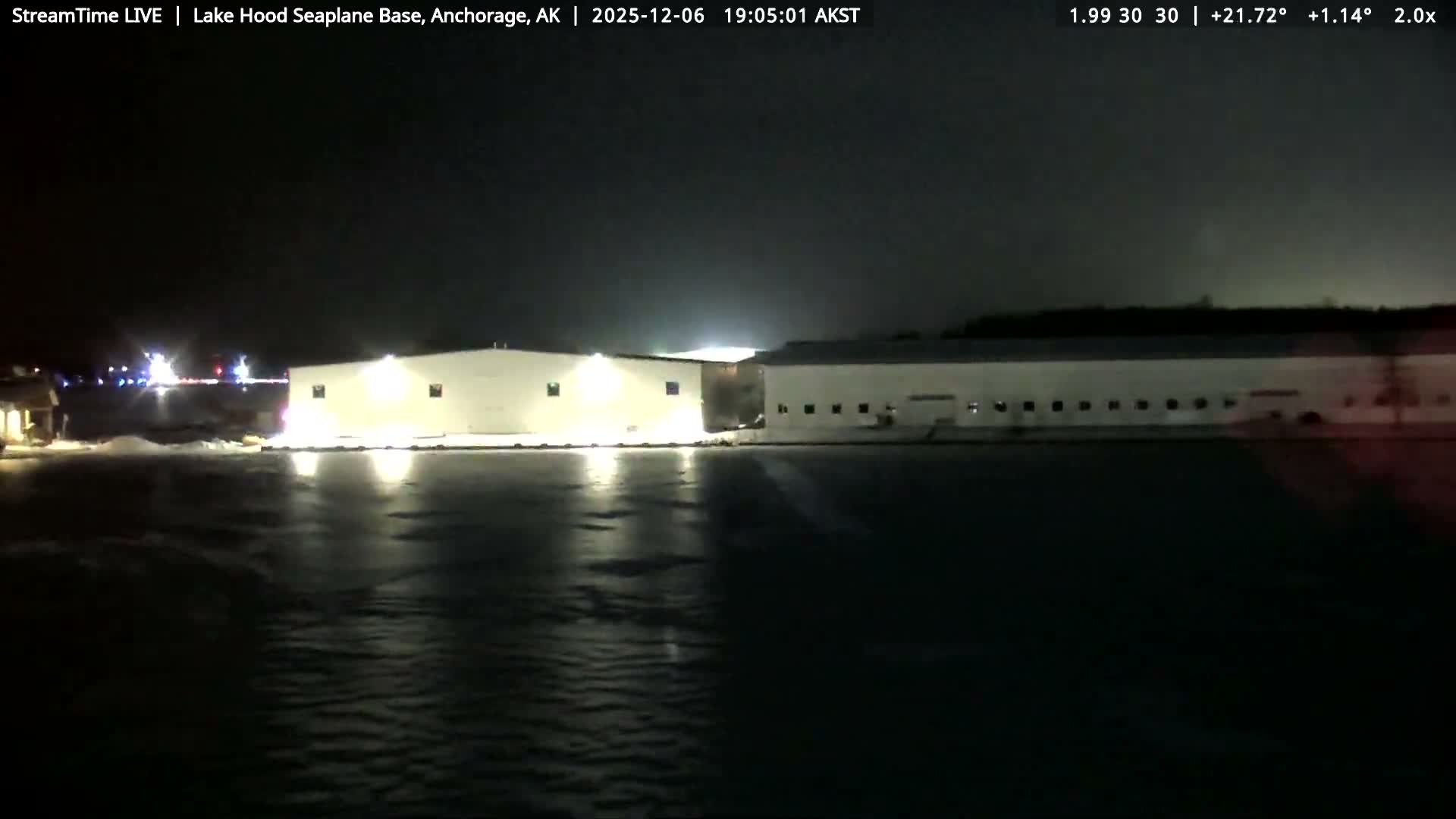 Anchorage, Lake Hood Seaplane Base / Ted Stevens International Airport Live Cam ANC / PANC - Turnagain, Anchorage, Alaska, USA