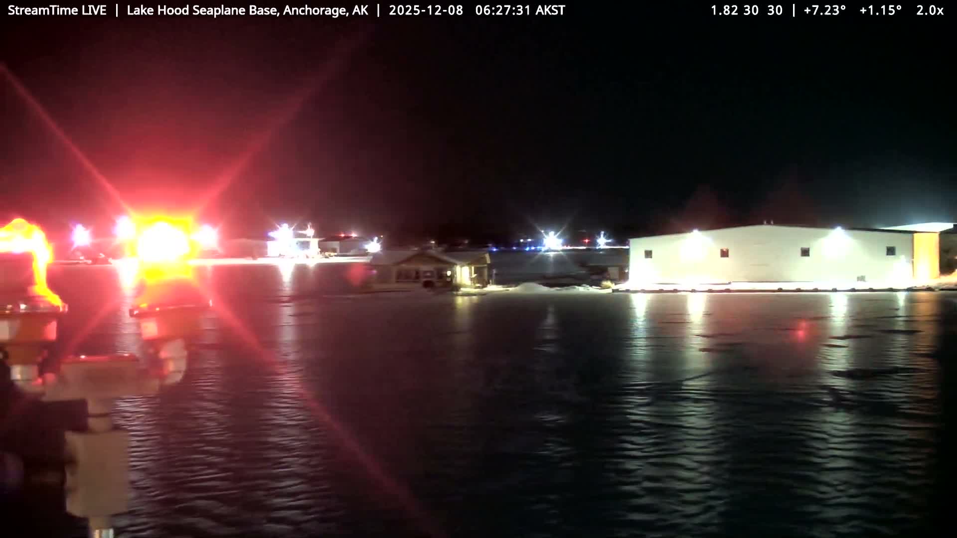 Anchorage, Lake Hood Seaplane Base / Ted Stevens International Airport Live Cam ANC / PANC - Turnagain, Anchorage, Alaska, USA