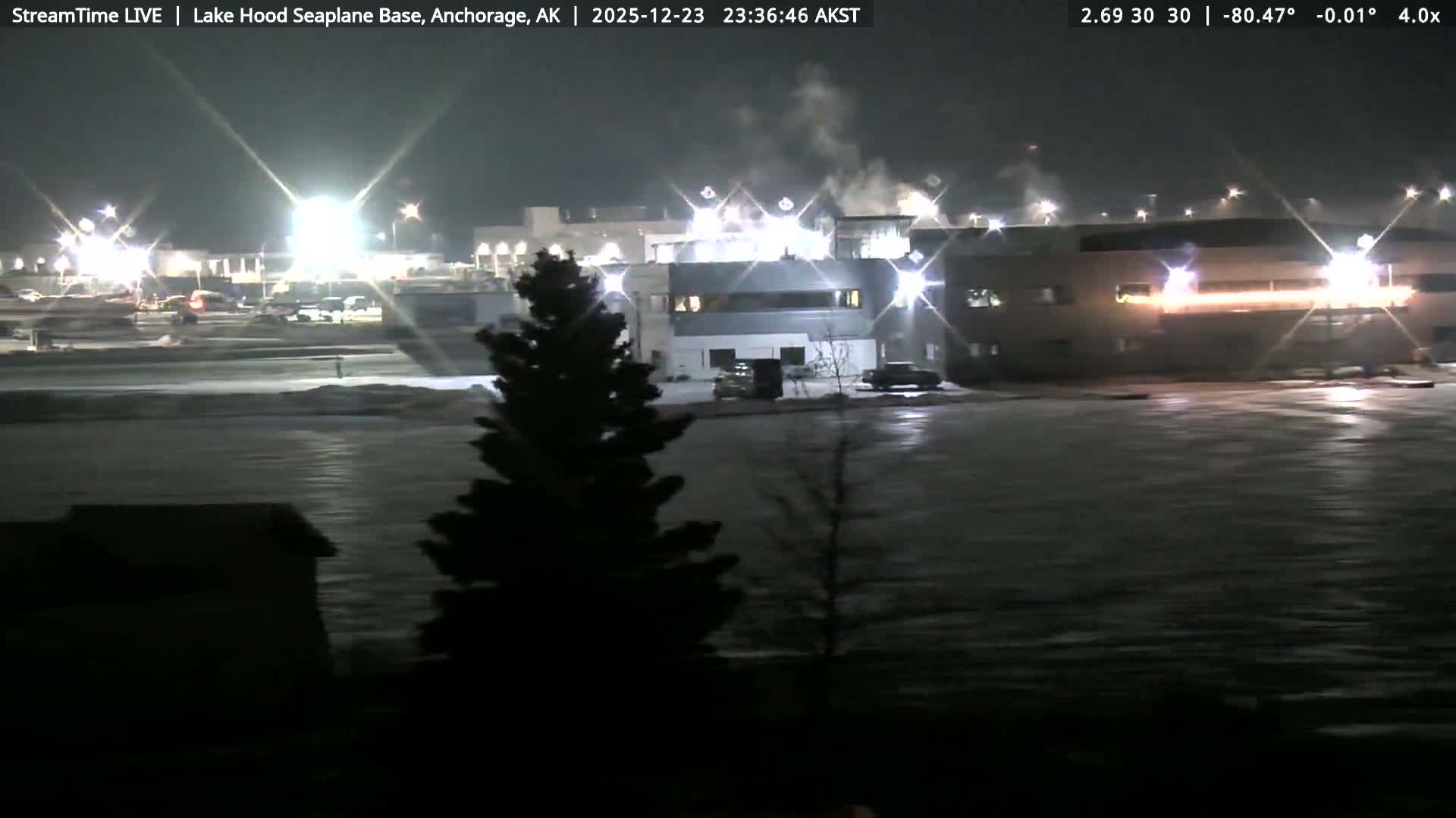 Anchorage, Lake Hood Seaplane Base / Ted Stevens International Airport Live Cam ANC / PANC - Turnagain, Anchorage, Alaska, USA