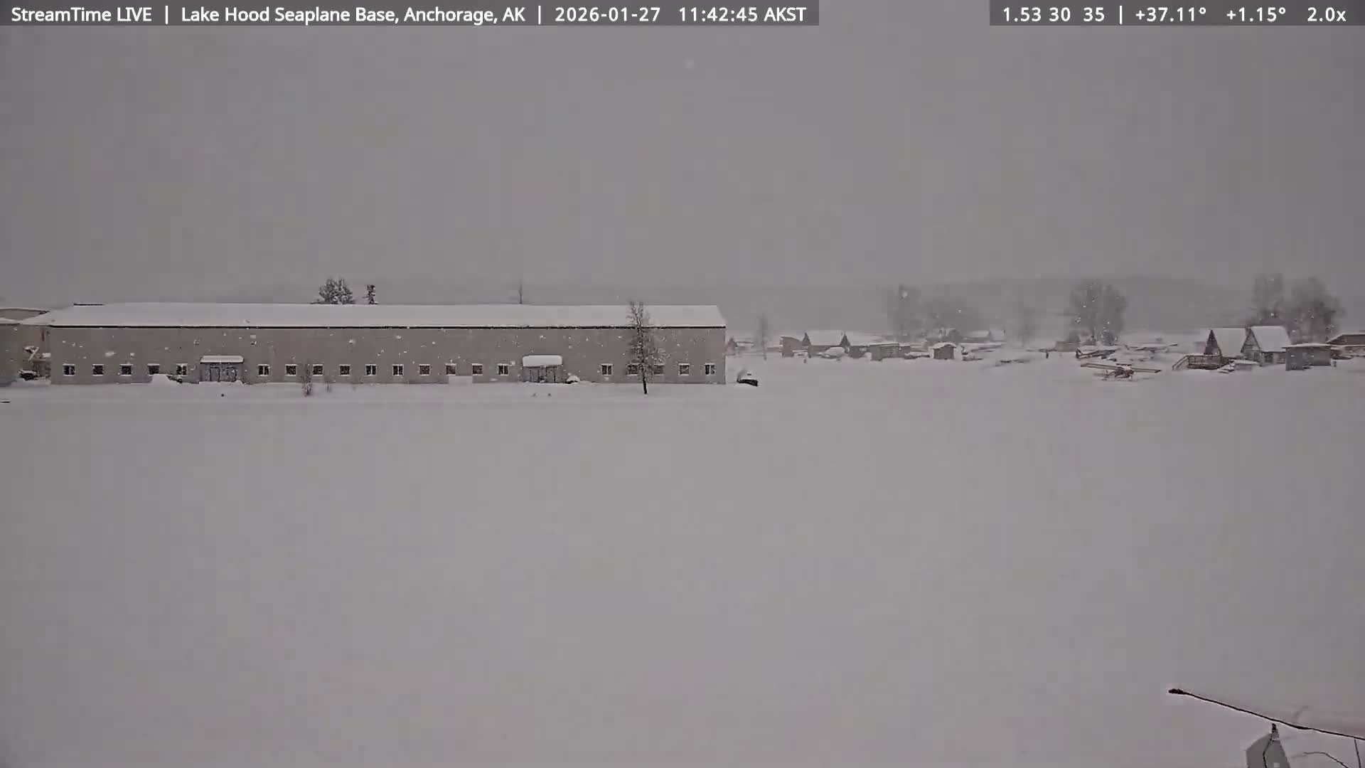 Anchorage, Lake Hood Seaplane Base / Ted Stevens International Airport Live Cam ANC / PANC - Turnagain, Anchorage, Alaska, USA