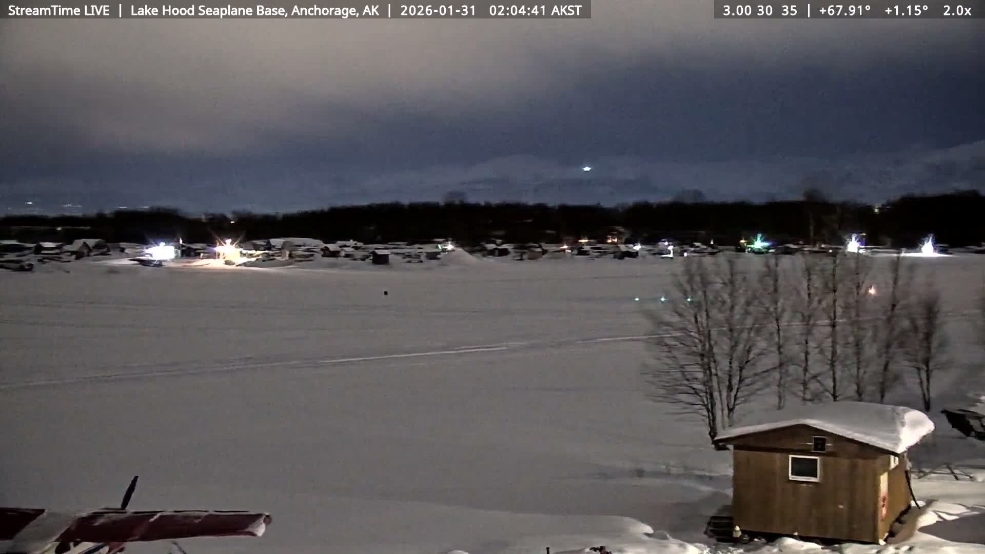 Anchorage, Lake Hood Seaplane Base / Ted Stevens International Airport Live Cam ANC / PANC - Turnagain, Anchorage, Alaska, USA