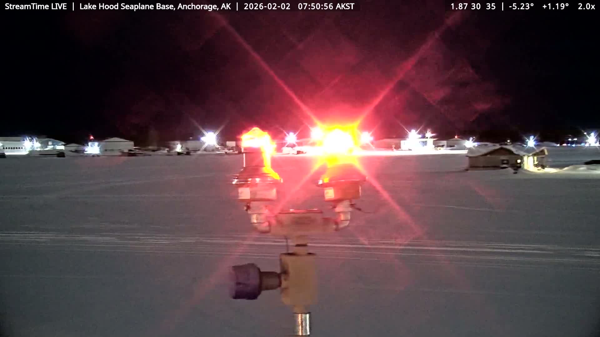 Anchorage, Lake Hood Seaplane Base / Ted Stevens International Airport Live Cam ANC / PANC - Turnagain, Anchorage, Alaska, USA