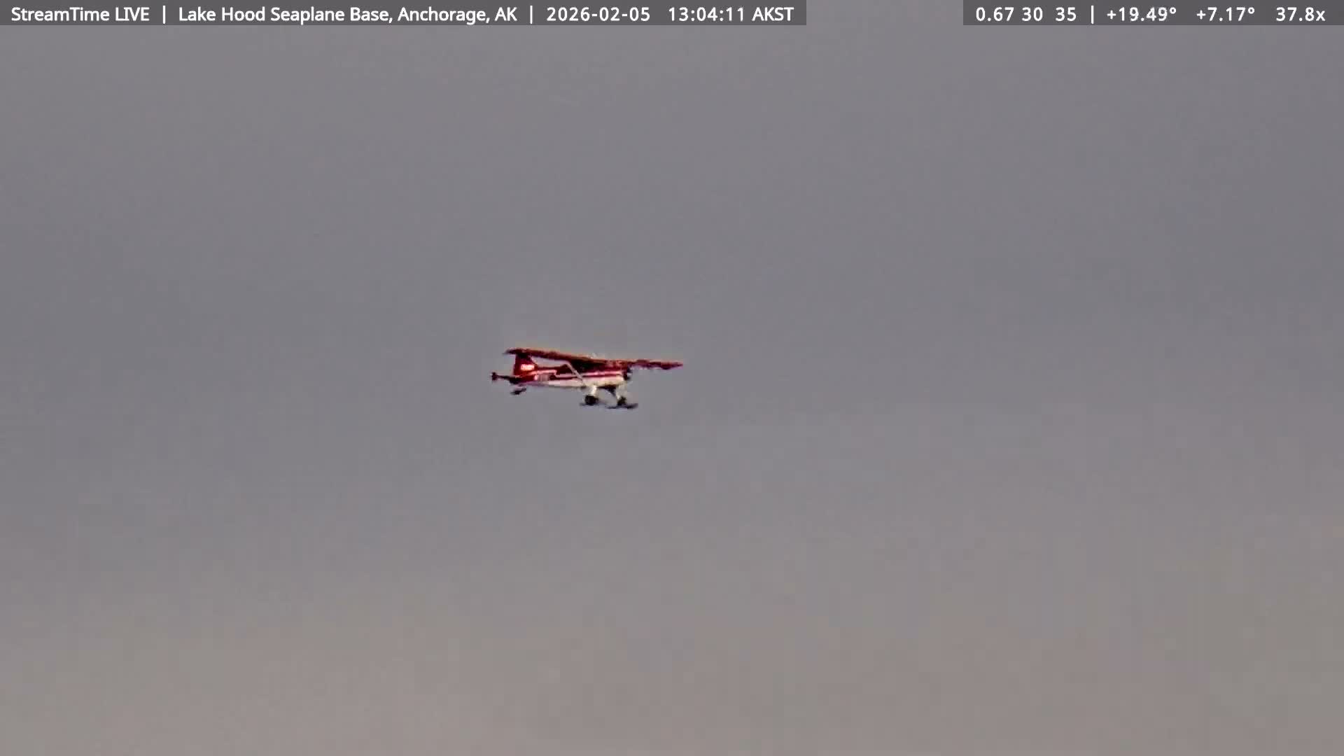 Anchorage, Lake Hood Seaplane Base / Ted Stevens International Airport Live Cam ANC / PANC - Turnagain, Anchorage, Alaska, USA