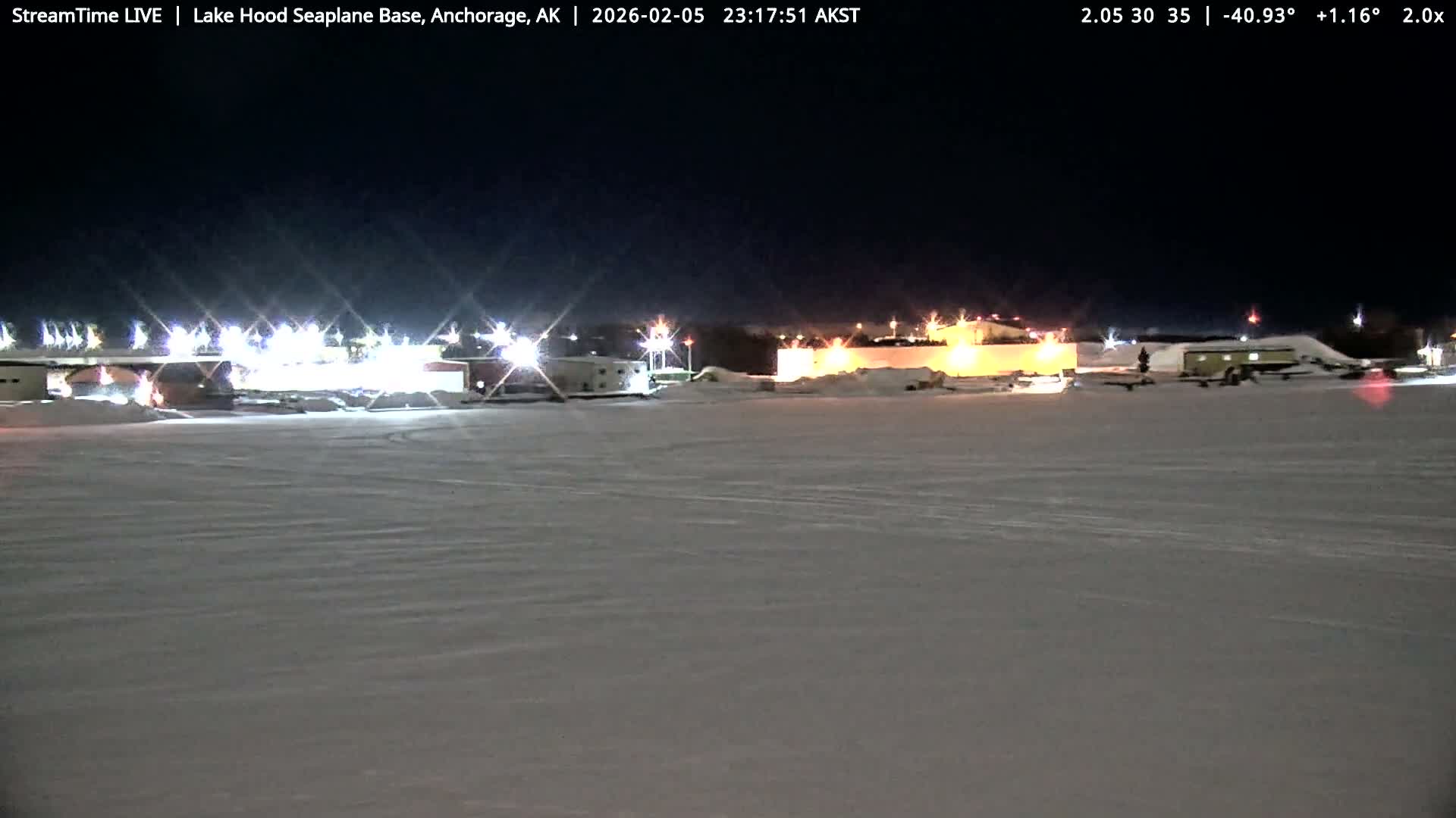 Anchorage, Lake Hood Seaplane Base / Ted Stevens International Airport Live Cam ANC / PANC - Turnagain, Anchorage, Alaska, USA