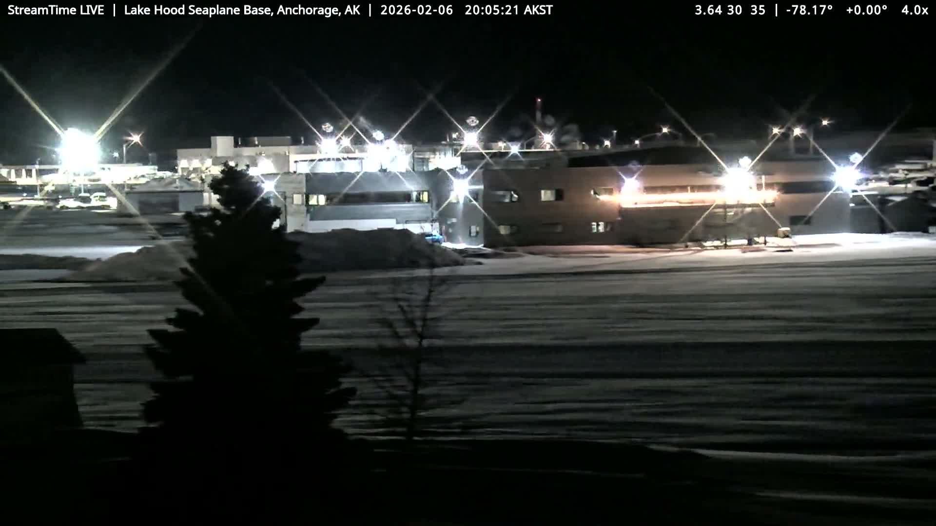 Anchorage, Lake Hood Seaplane Base / Ted Stevens International Airport Live Cam ANC / PANC - Turnagain, Anchorage, Alaska, USA