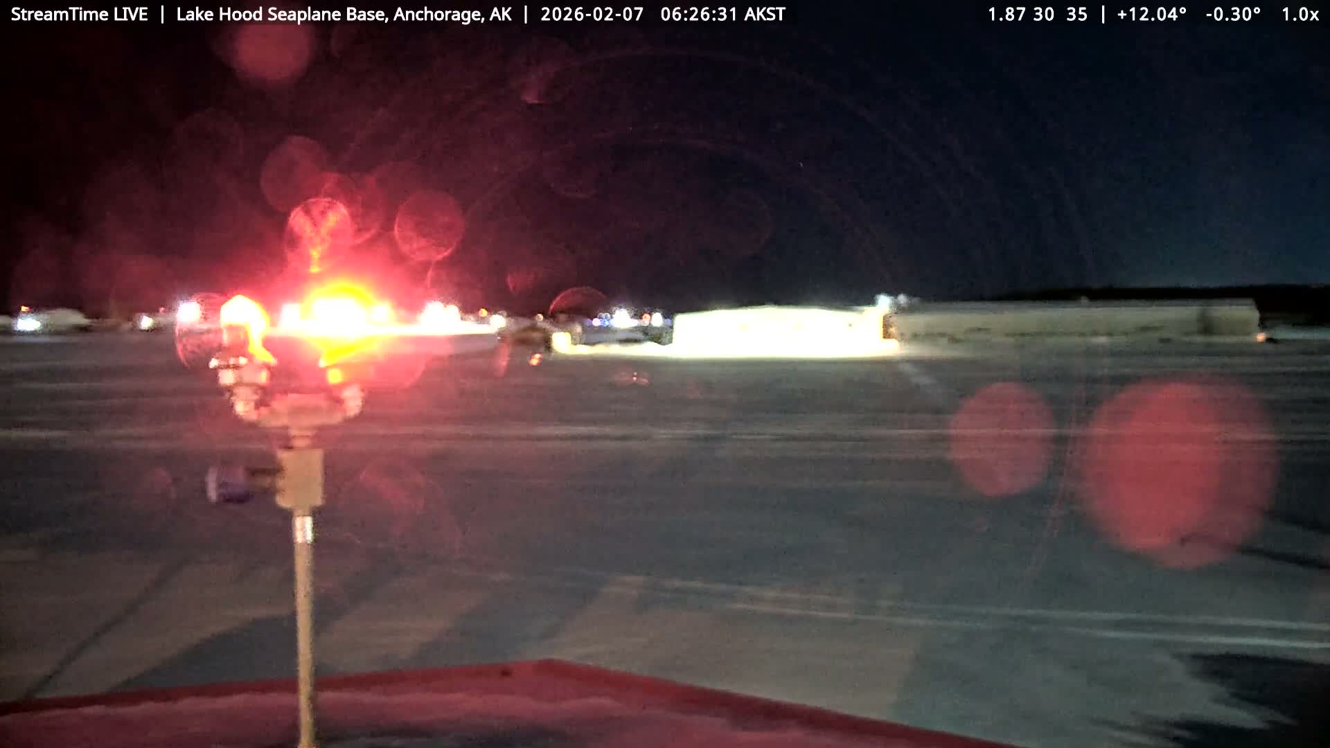 Anchorage, Lake Hood Seaplane Base / Ted Stevens International Airport Live Cam ANC / PANC - Turnagain, Anchorage, Alaska, USA