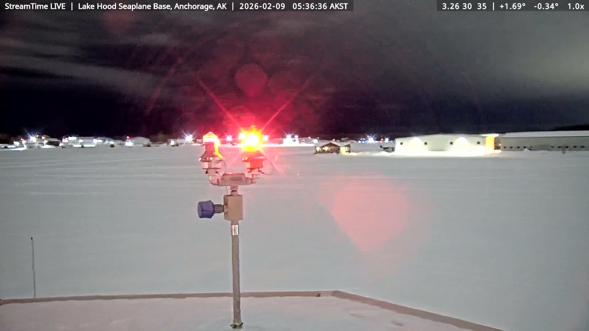 Anchorage, Lake Hood Seaplane Base / Ted Stevens International Airport Live Cam ANC / PANC - Turnagain, Anchorage, Alaska, USA