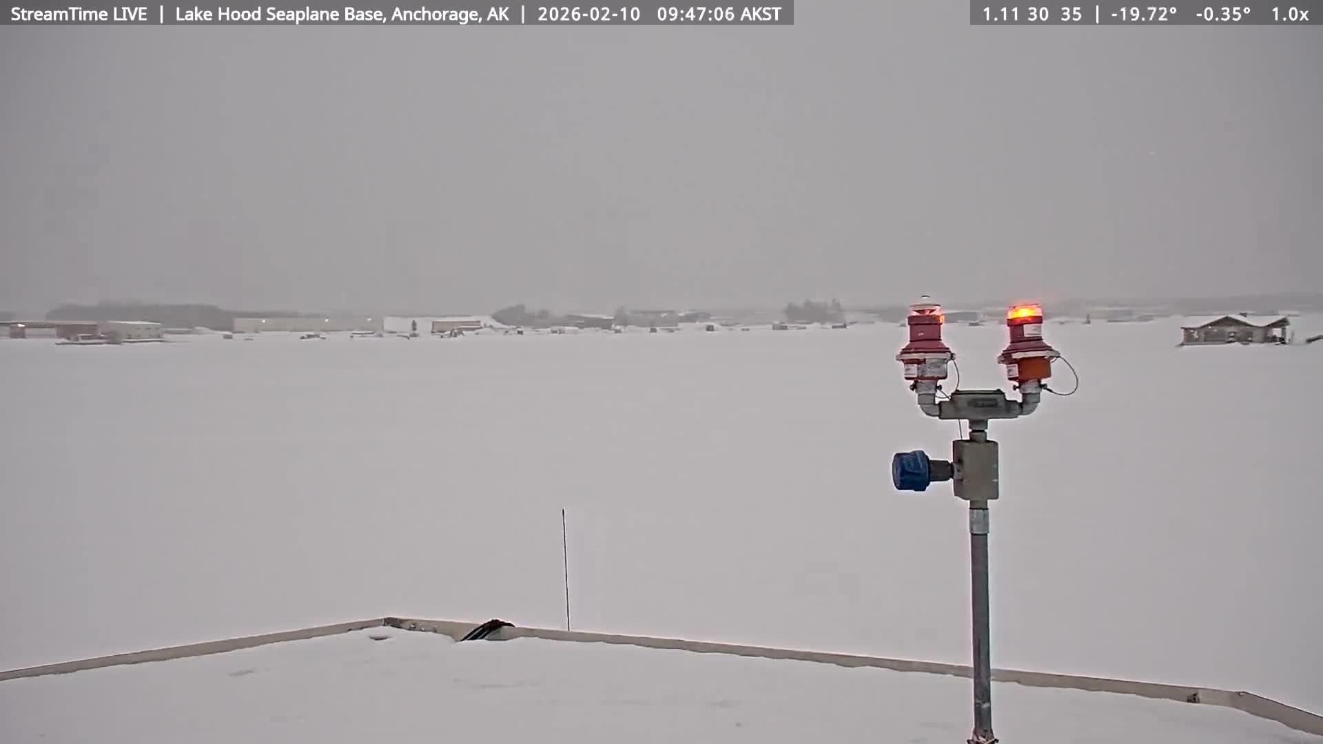 Anchorage, Lake Hood Seaplane Base / Ted Stevens International Airport Live Cam ANC / PANC - Turnagain, Anchorage, Alaska, USA
