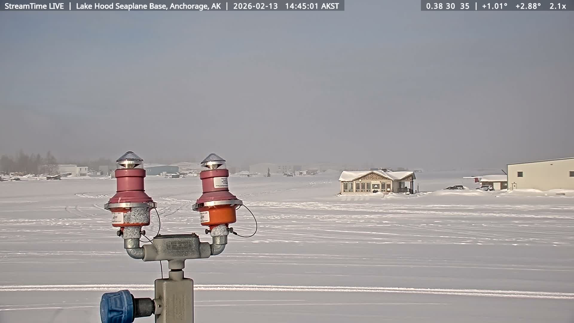 Anchorage, Lake Hood Seaplane Base / Ted Stevens International Airport Live Cam ANC / PANC - Turnagain, Anchorage, Alaska, USA