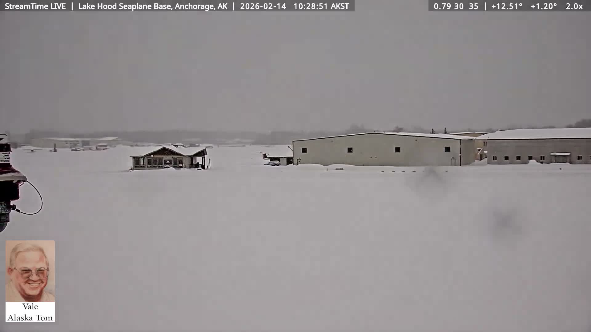 Anchorage, Lake Hood Seaplane Base / Ted Stevens International Airport Live Cam ANC / PANC - Turnagain, Anchorage, Alaska, USA