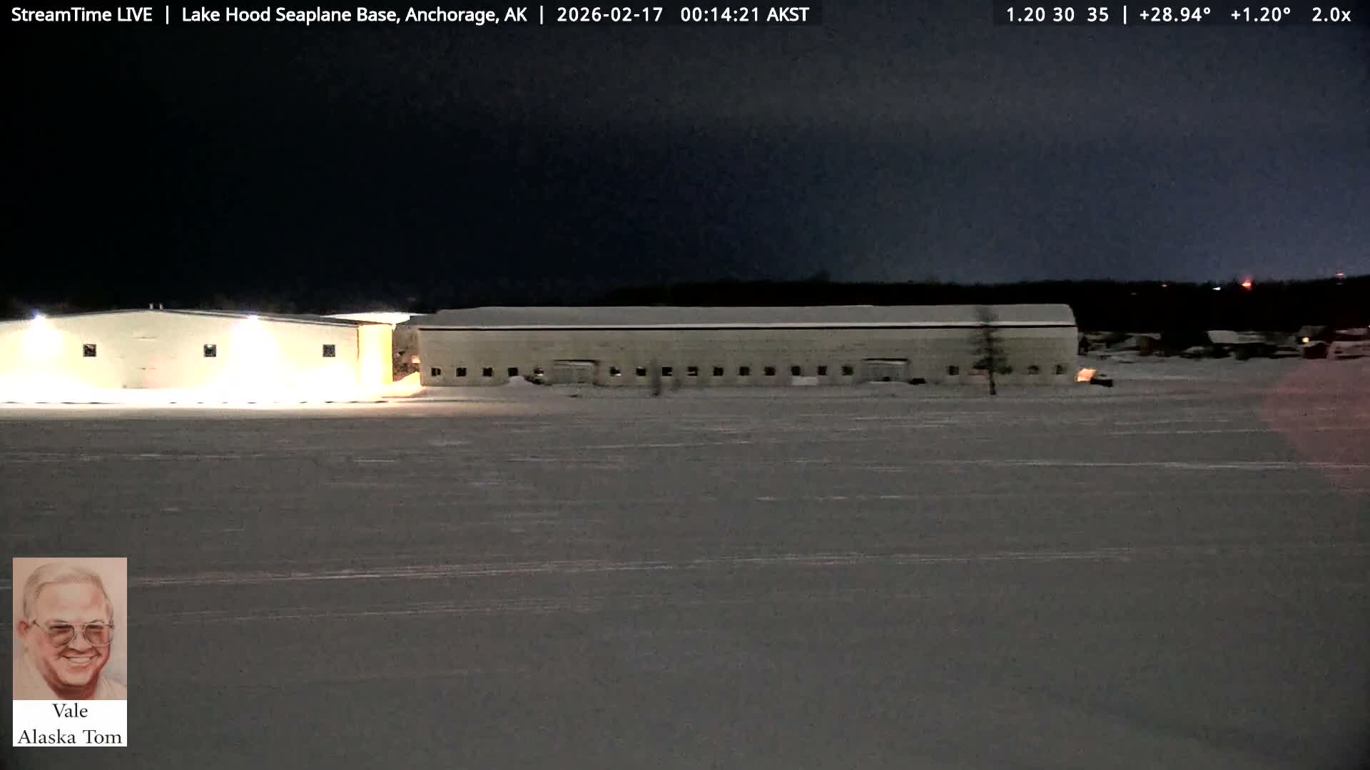 Anchorage, Lake Hood Seaplane Base / Ted Stevens International Airport Live Cam ANC / PANC - Turnagain, Anchorage, Alaska, USA