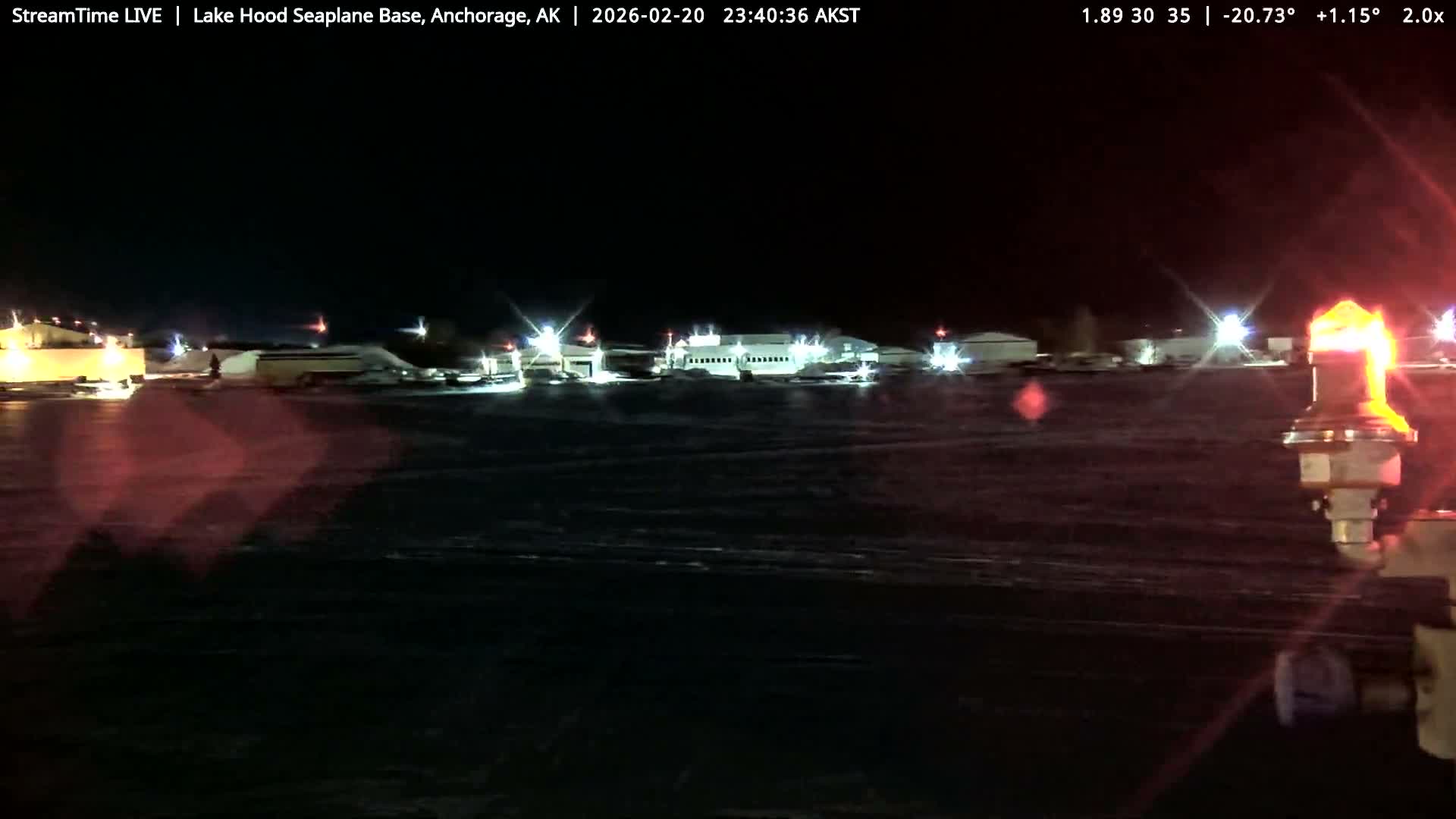 Anchorage, Lake Hood Seaplane Base / Ted Stevens International Airport Live Cam ANC / PANC - Turnagain, Anchorage, Alaska, USA