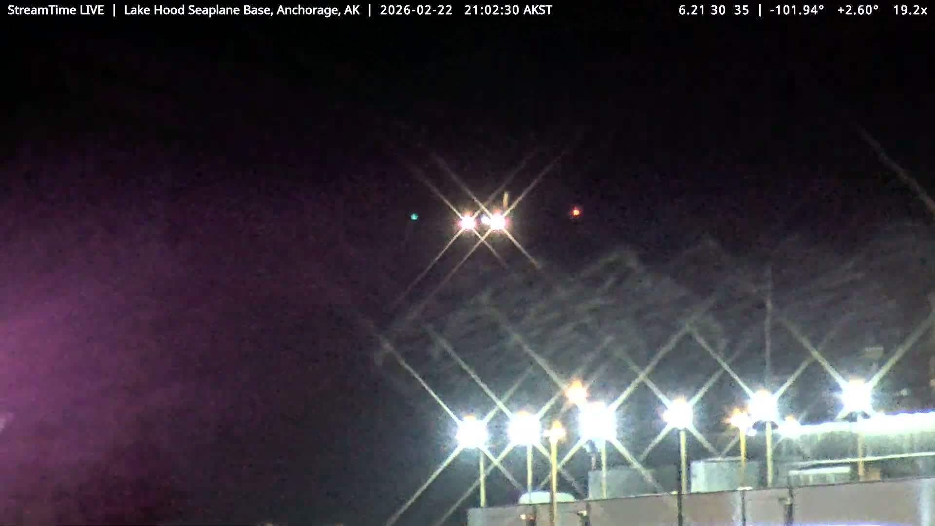 Anchorage, Lake Hood Seaplane Base / Ted Stevens International Airport Live Cam ANC / PANC - Turnagain, Anchorage, Alaska, USA
