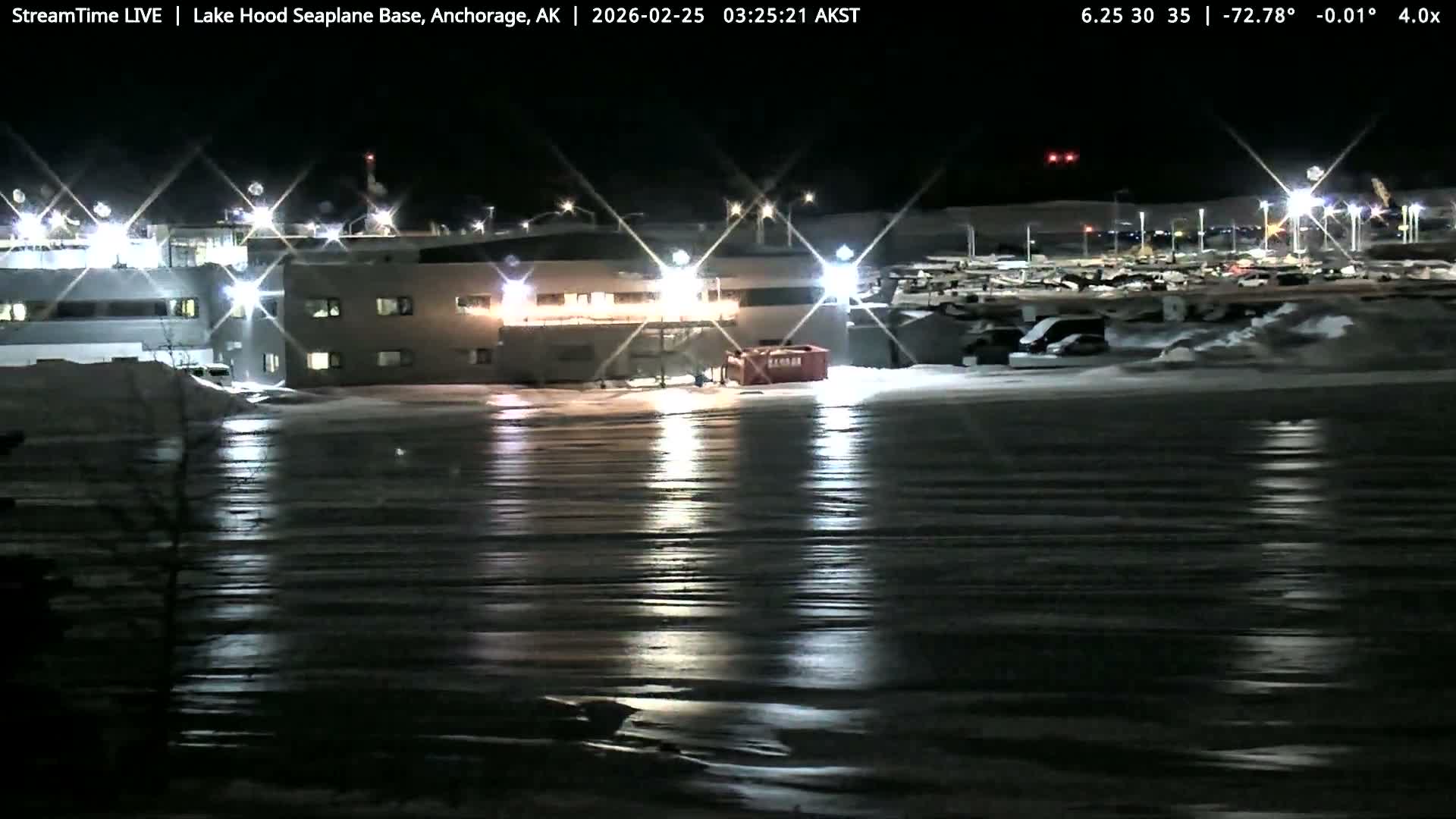 Anchorage, Lake Hood Seaplane Base / Ted Stevens International Airport Live Cam ANC / PANC - Turnagain, Anchorage, Alaska, USA