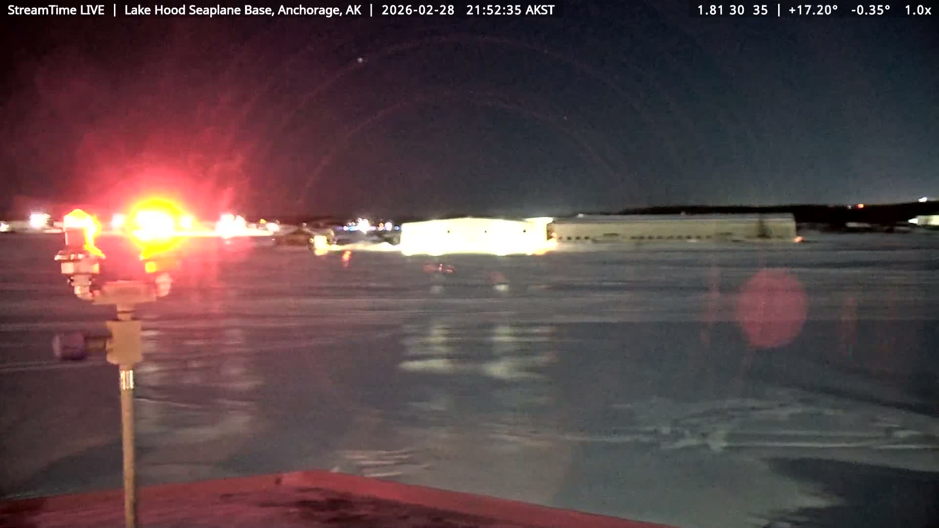 Anchorage, Lake Hood Seaplane Base / Ted Stevens International Airport Live Cam ANC / PANC - Turnagain, Anchorage, Alaska, USA
