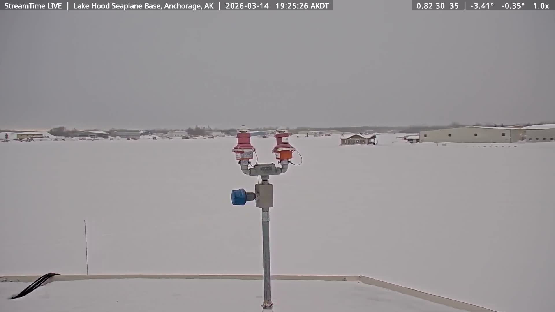 Anchorage, Lake Hood Seaplane Base / Ted Stevens International Airport Live Cam ANC / PANC - Turnagain, Anchorage, Alaska, USA