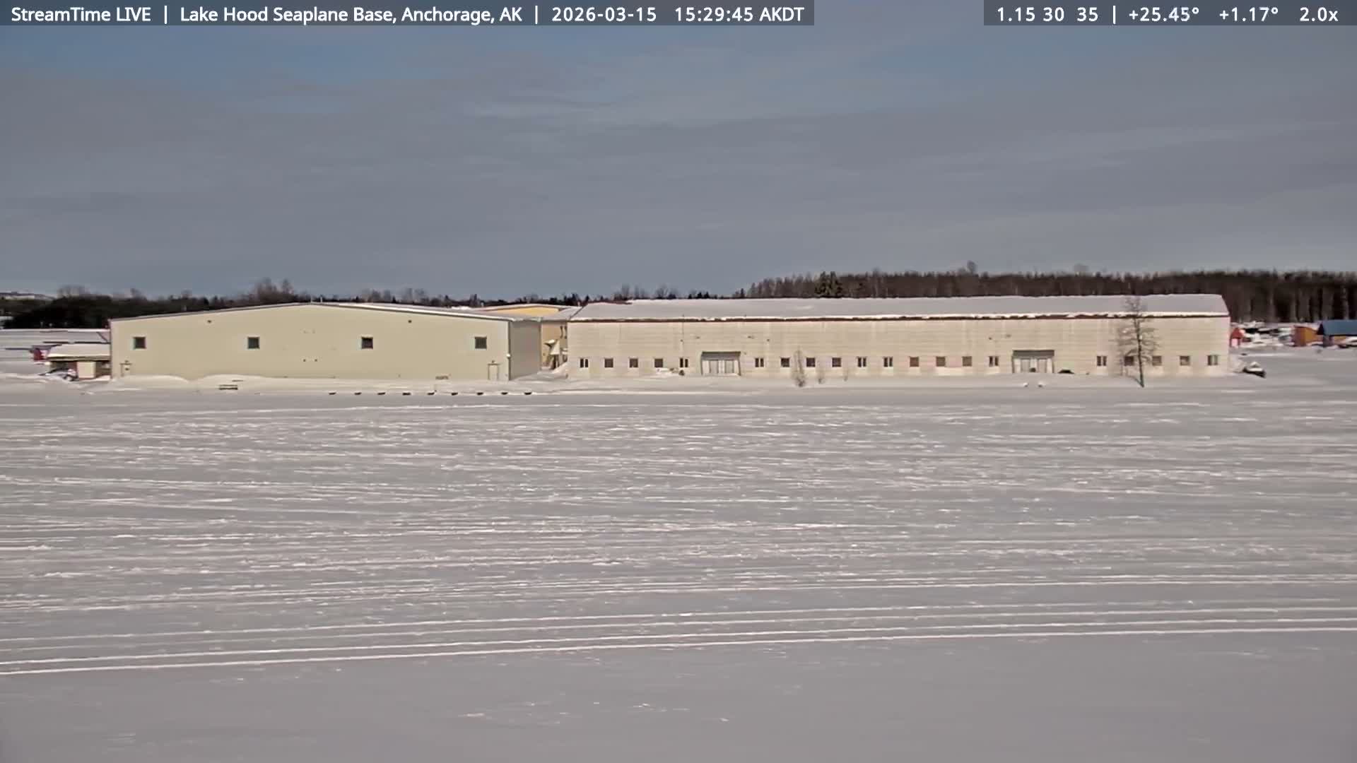 Anchorage, Lake Hood Seaplane Base / Ted Stevens International Airport Live Cam ANC / PANC - Turnagain, Anchorage, Alaska, USA