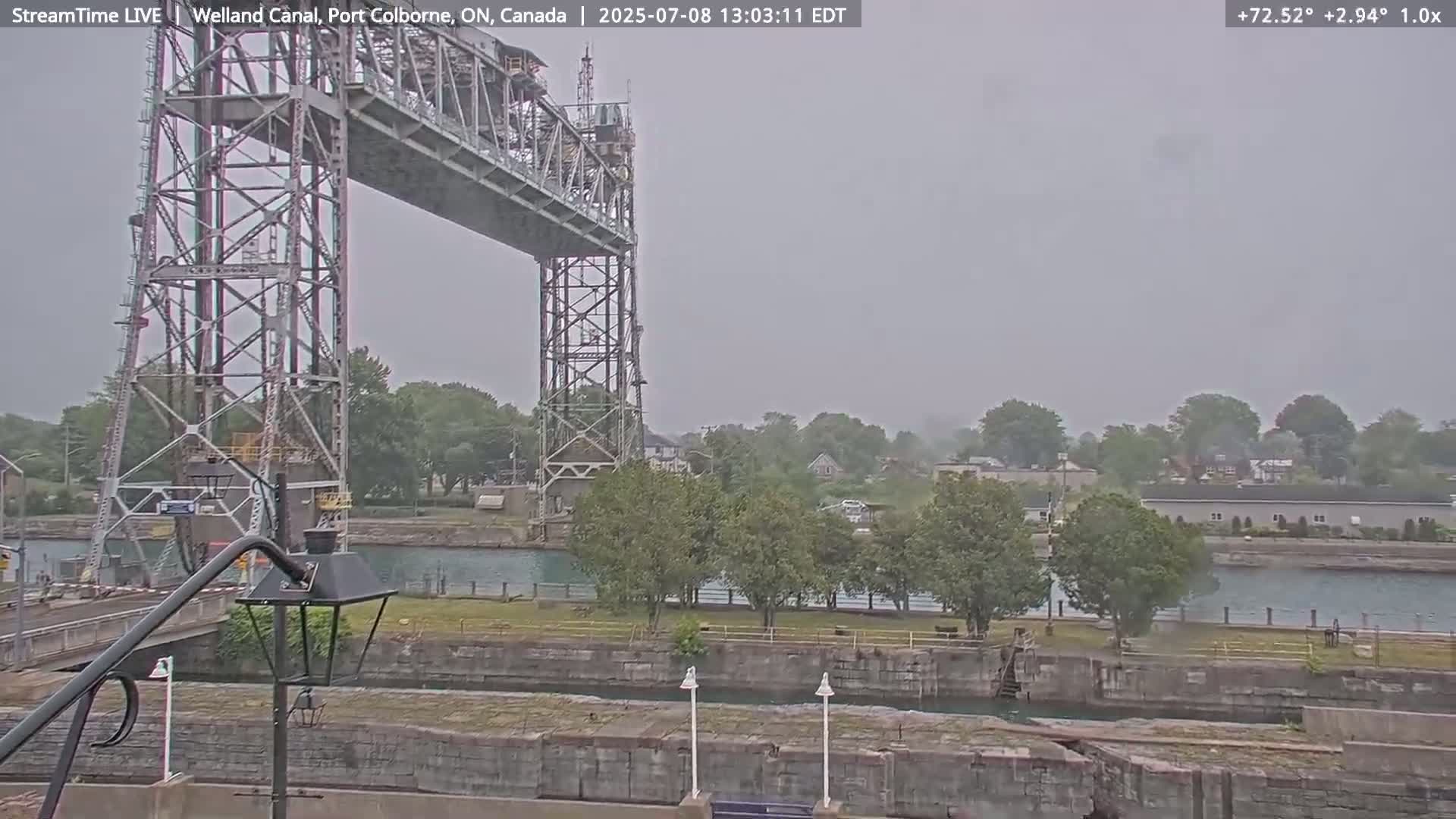 Port Colborne City, Welland Canal & Bridge 21 Live Cam - Port Colborne, Niagara, Ontario, Canada