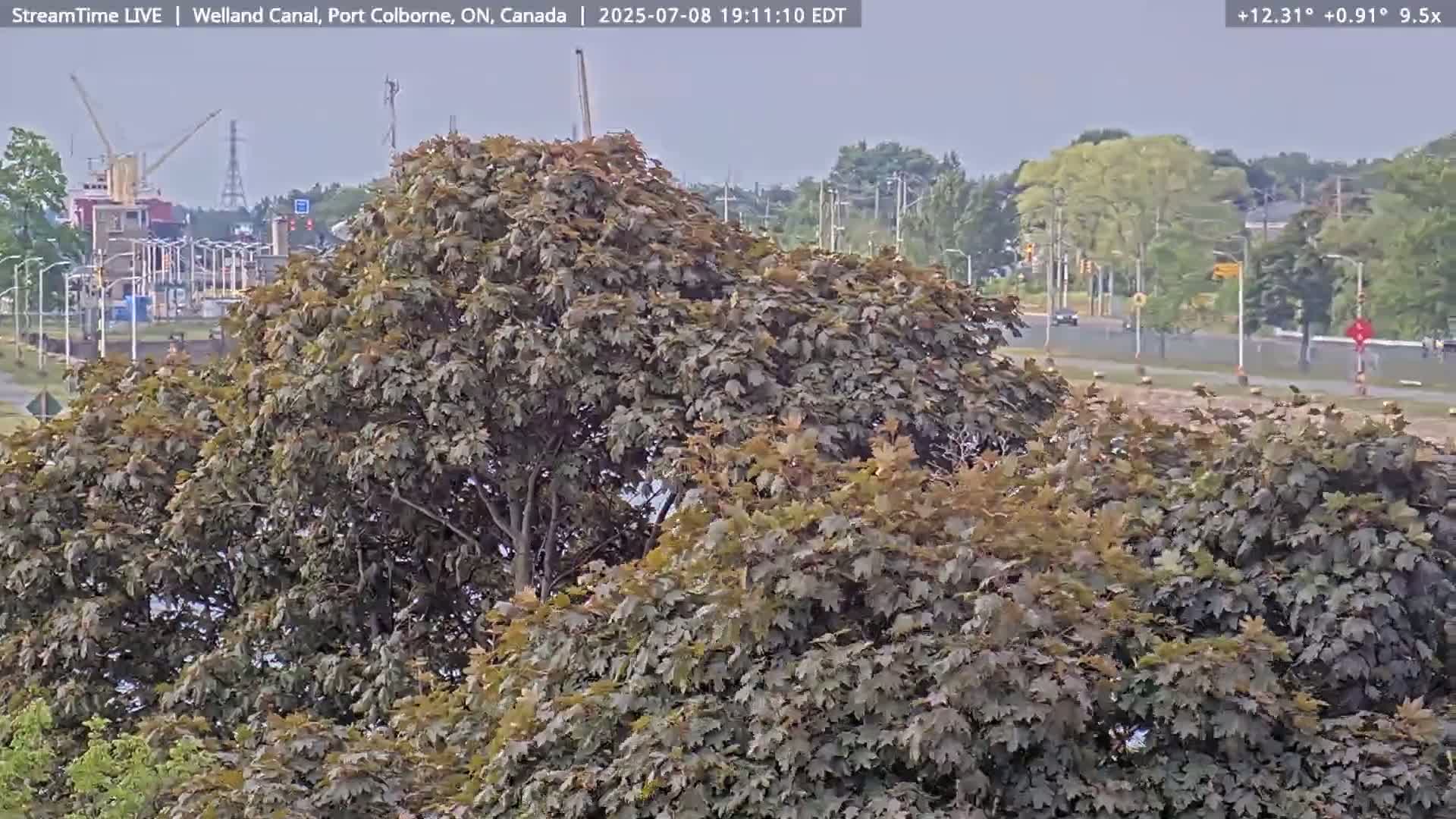 Port Colborne City, Welland Canal & Bridge 21 Live Cam - Port Colborne, Niagara, Ontario, Canada