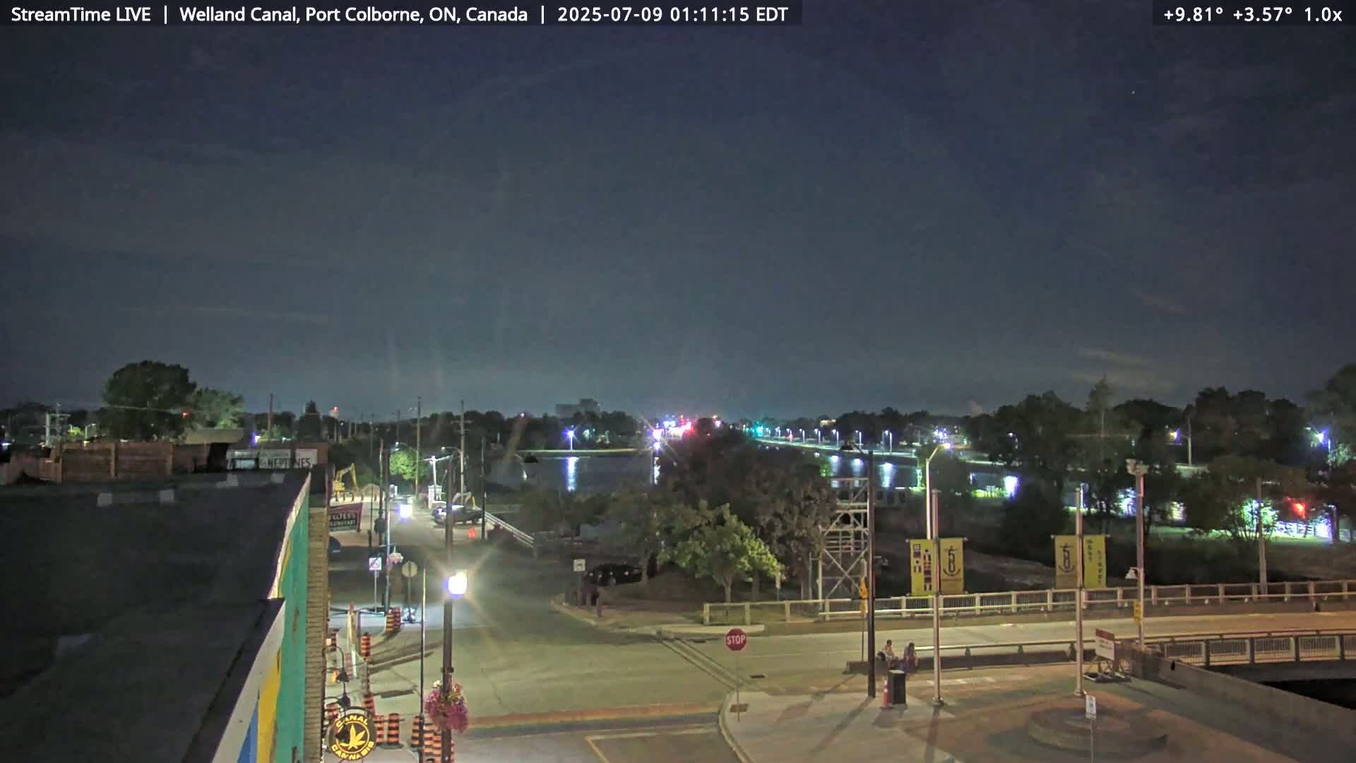 Port Colborne City, Welland Canal & Bridge 21 Live Cam - Port Colborne, Niagara, Ontario, Canada