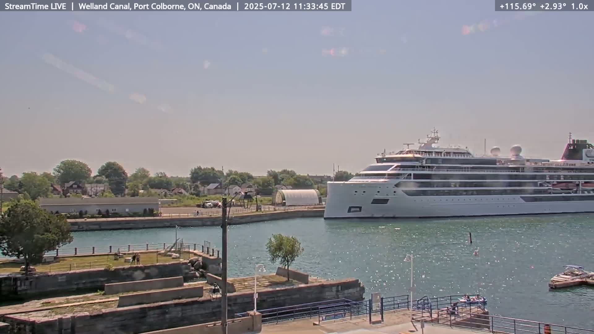 Port Colborne City, Welland Canal & Bridge 21 Live Cam - Port Colborne, Niagara, Ontario, Canada