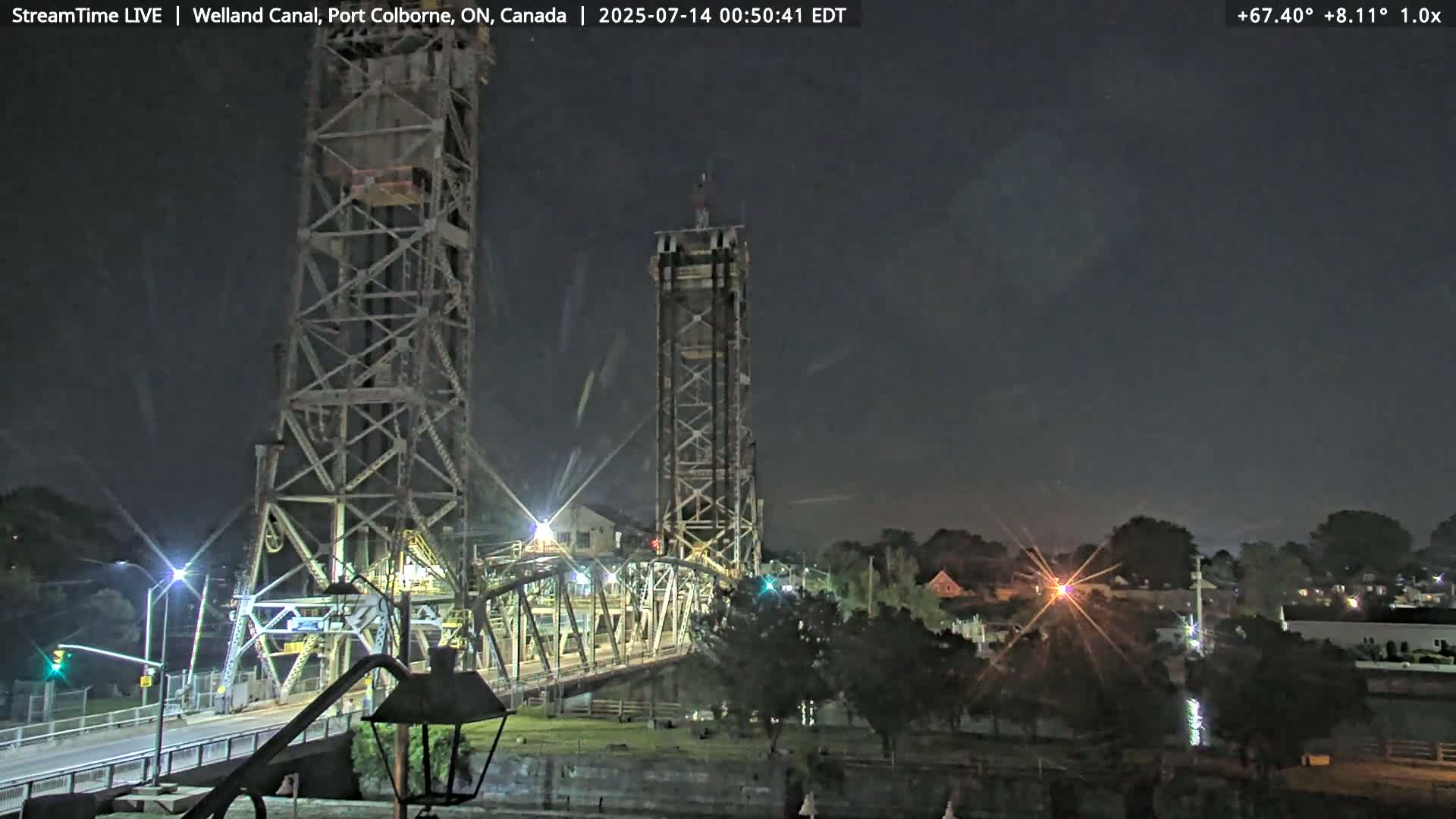 Port Colborne City, Welland Canal & Bridge 21 Live Cam - Port Colborne, Niagara, Ontario, Canada