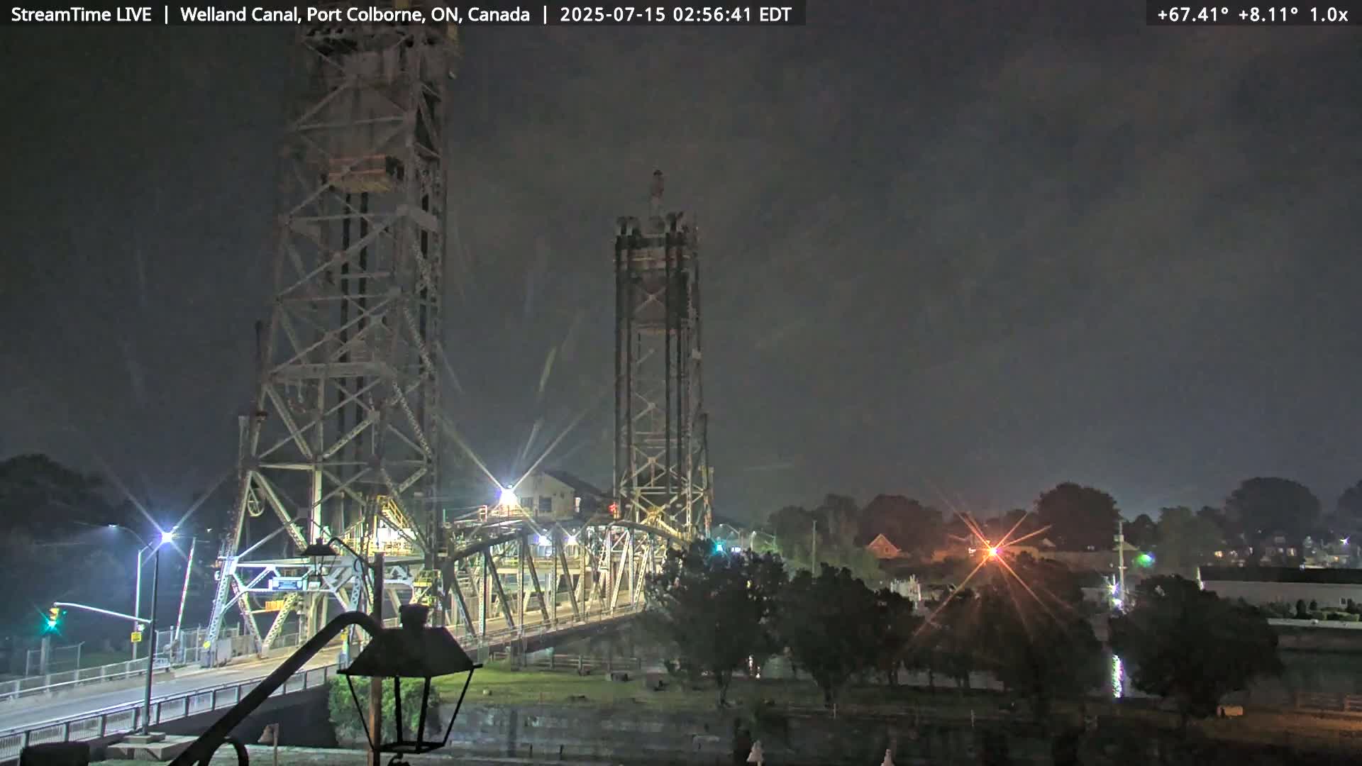 Port Colborne City, Welland Canal & Bridge 21 Live Cam - Port Colborne, Niagara, Ontario, Canada