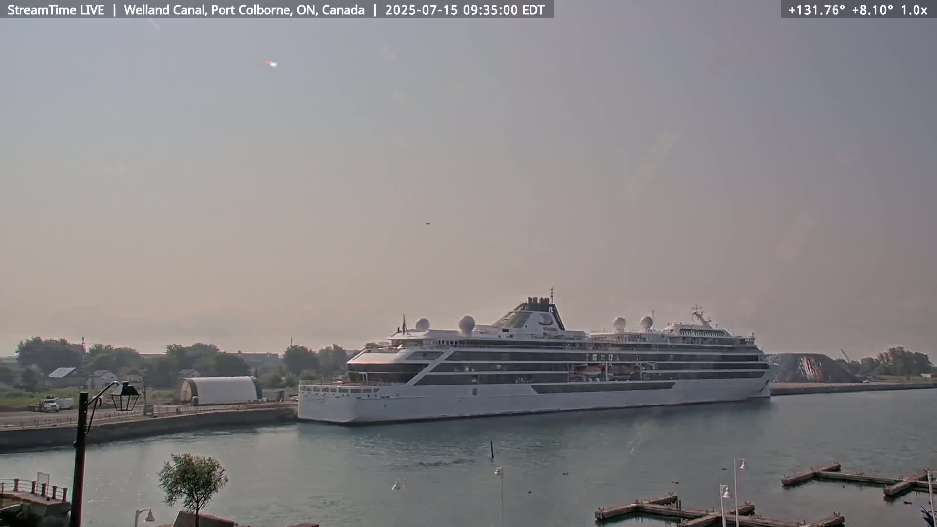 Port Colborne City, Welland Canal & Bridge 21 Live Cam - Port Colborne, Niagara, Ontario, Canada