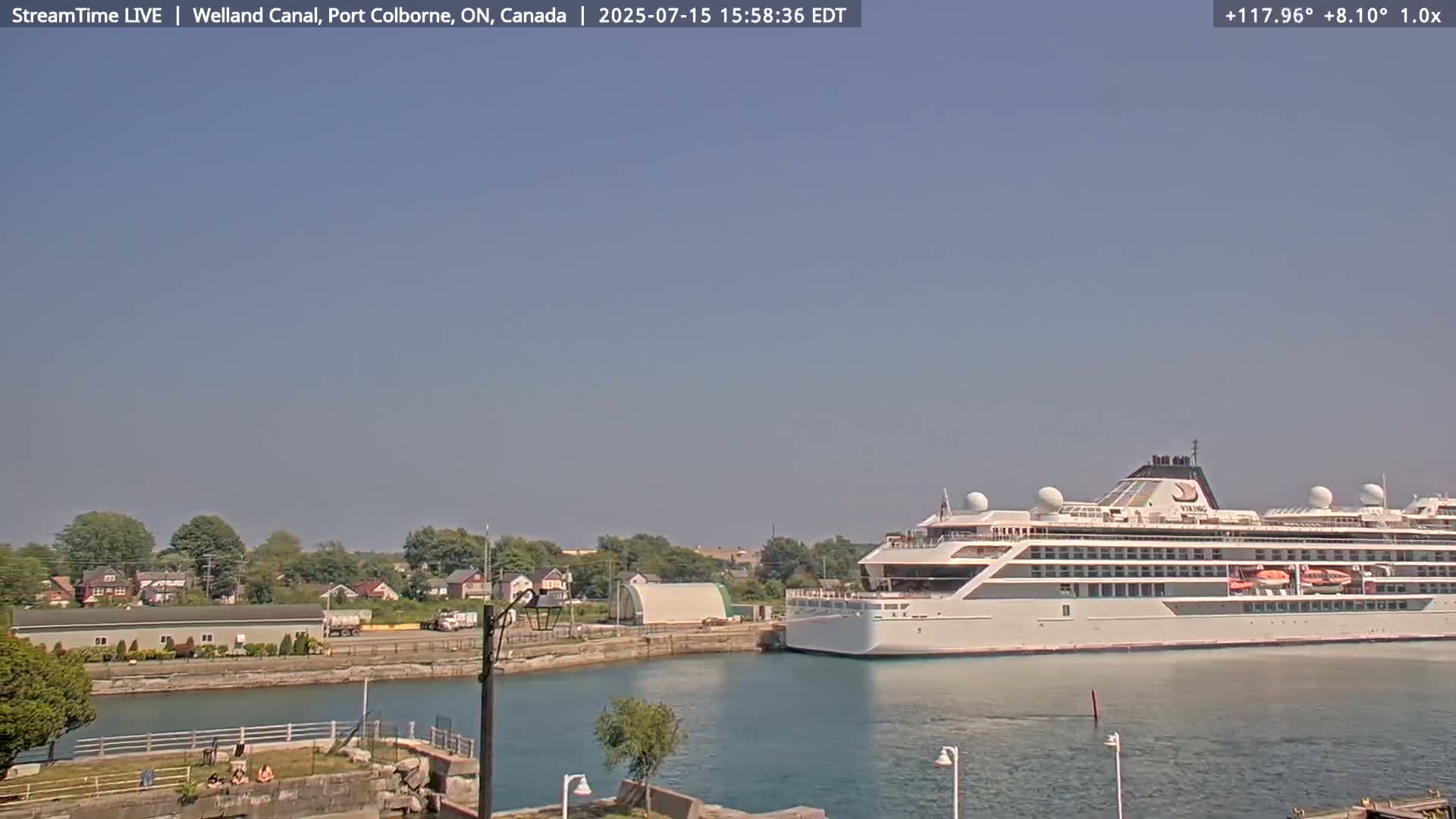 Port Colborne City, Welland Canal & Bridge 21 Live Cam - Port Colborne, Niagara, Ontario, Canada